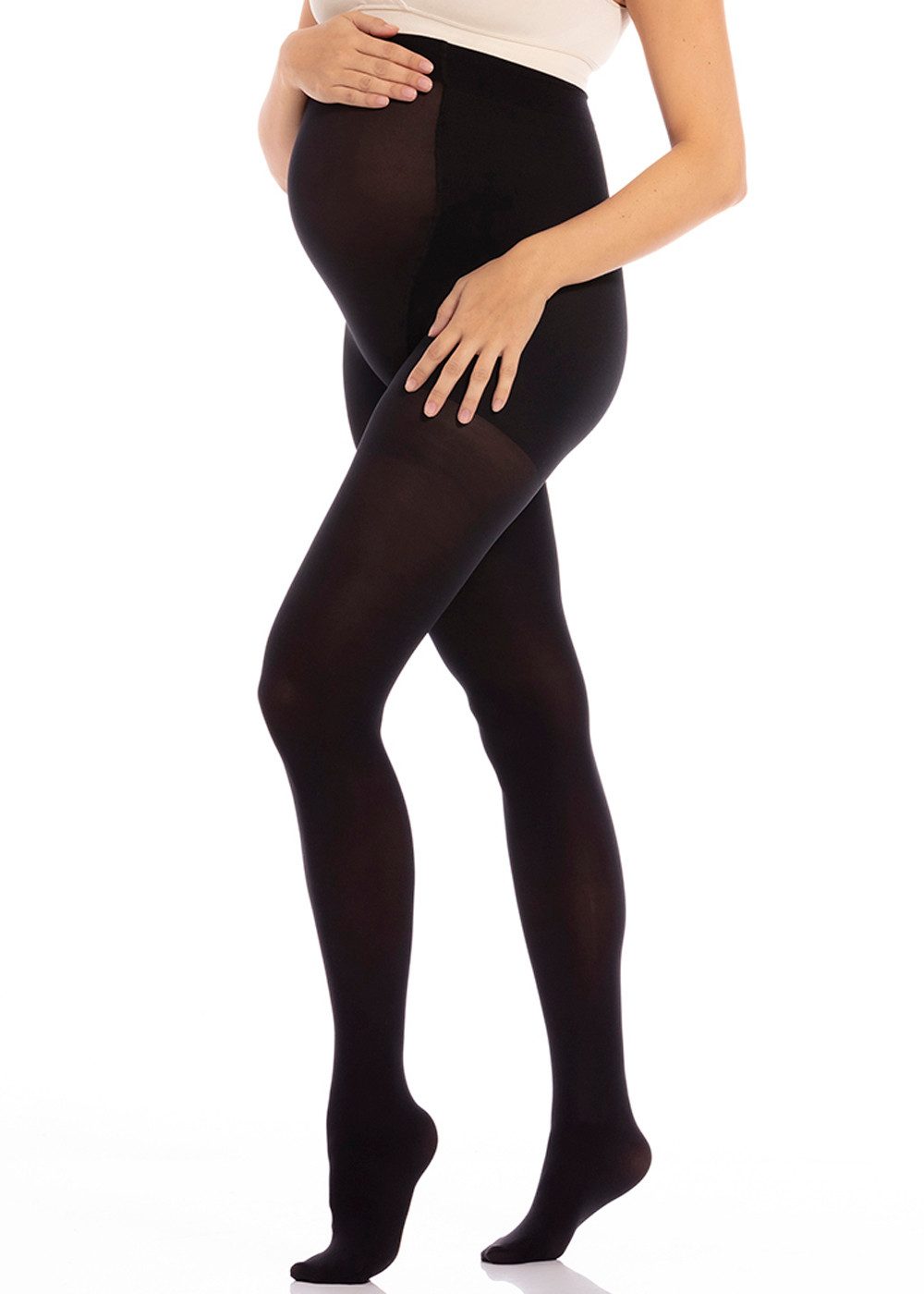 MAGIC Bodyfashion Umstandsstrumpfhose Mama Supporting Tight 80 DEN körpernahe Passform, bieten Halt während und nach der Schwangerschaft