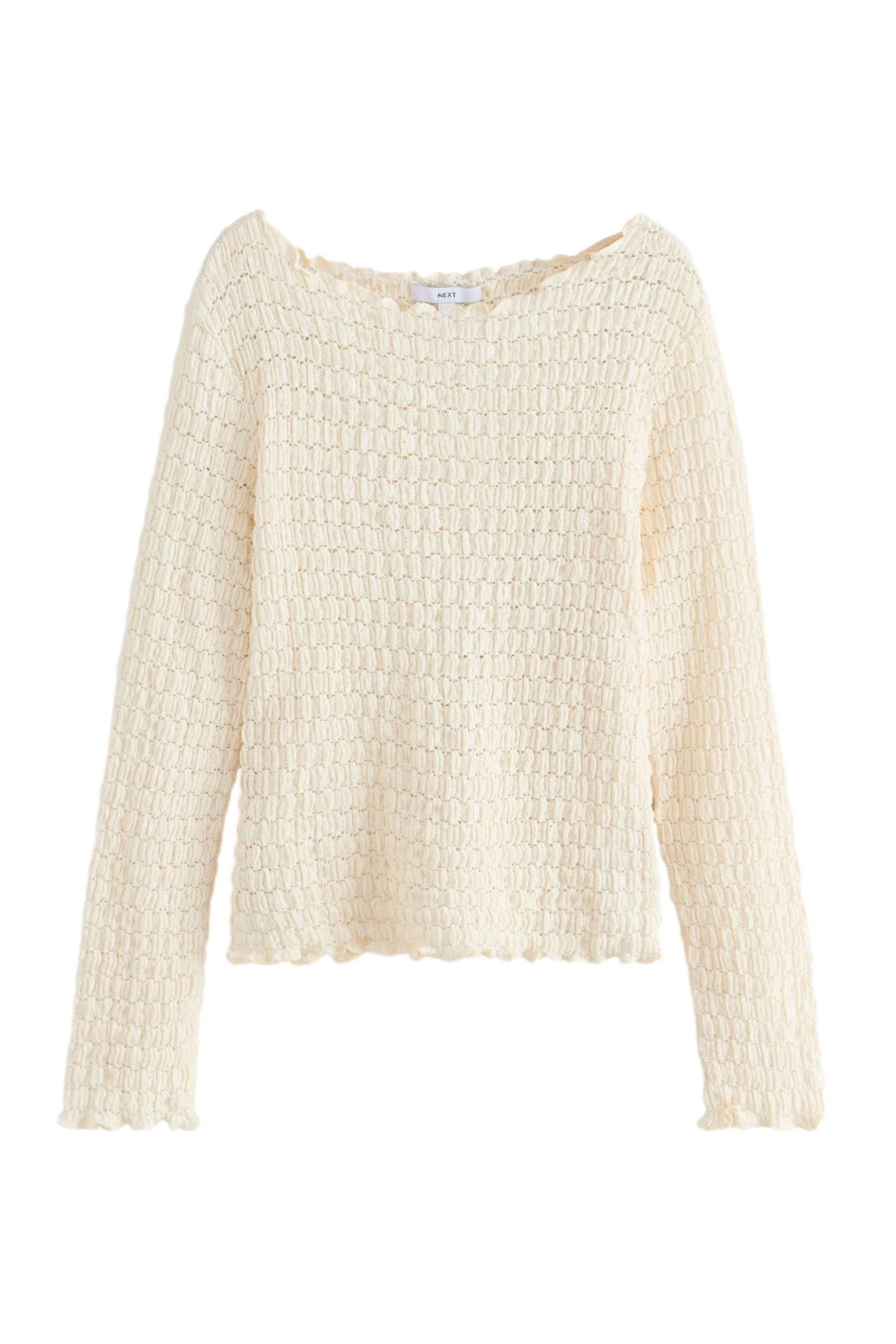 Next Strickpullover Strukturiertes Langarmshirt (1-tlg) günstig online kaufen