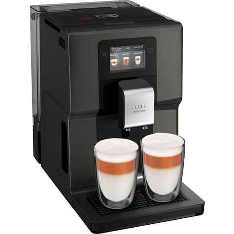 Krups Kaffeevollautomat EA872B Intuition Preference, 3,5"-Farb-Touchscreen, intuitive farbige Lichtanzeigen