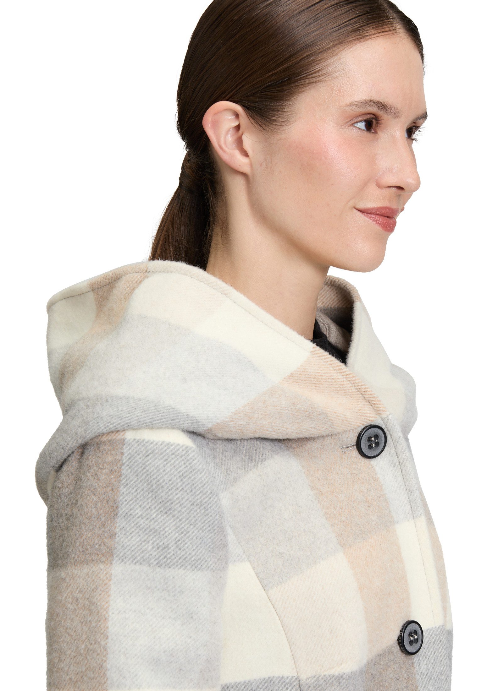 Amber & June Kurzjacke Damen mit Kapuze