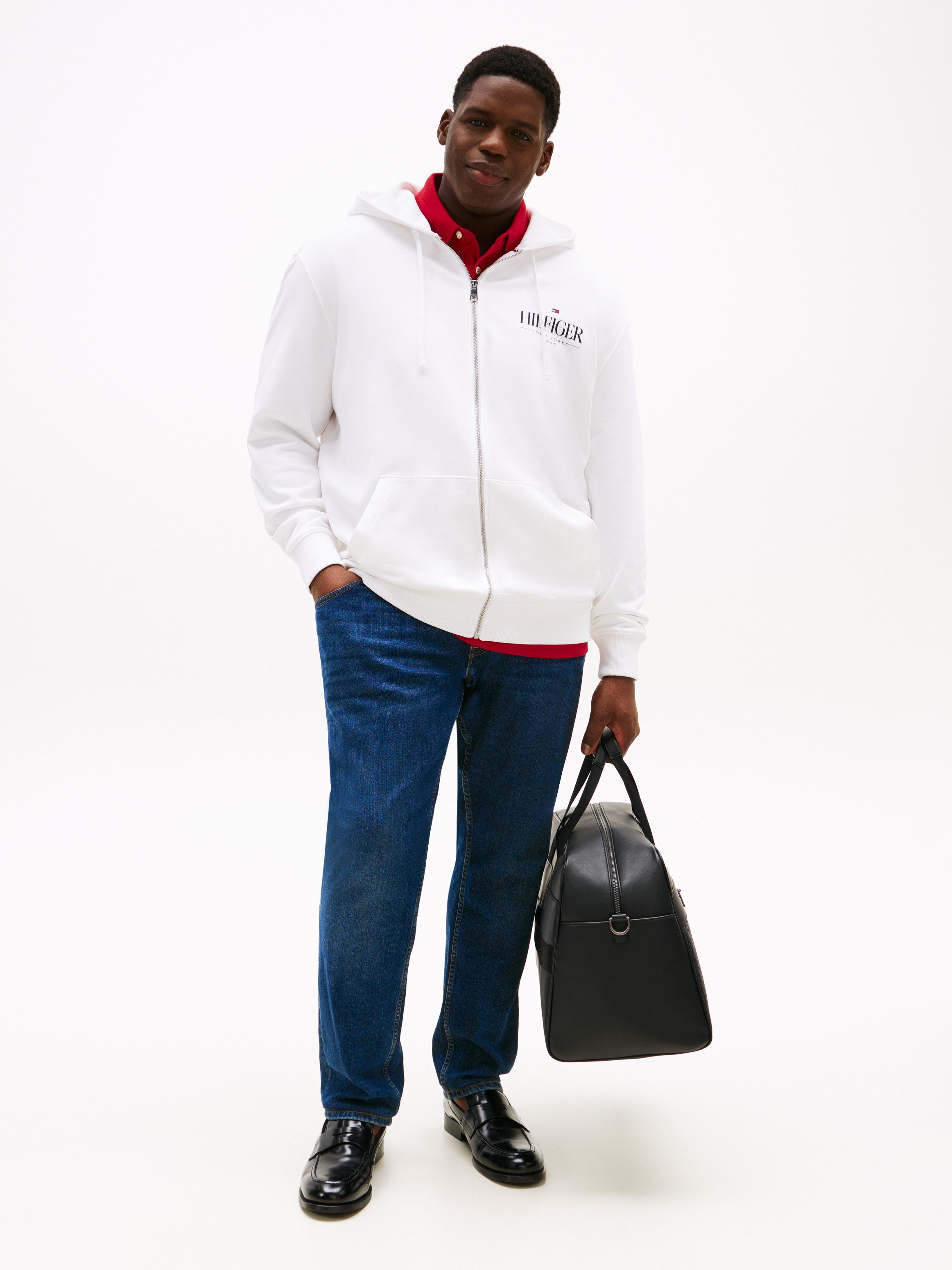 Tommy Hilfiger Big & Tall Kapuzensweatjacke BT-HILFIGER STACKED HOODED ZIP- günstig online kaufen