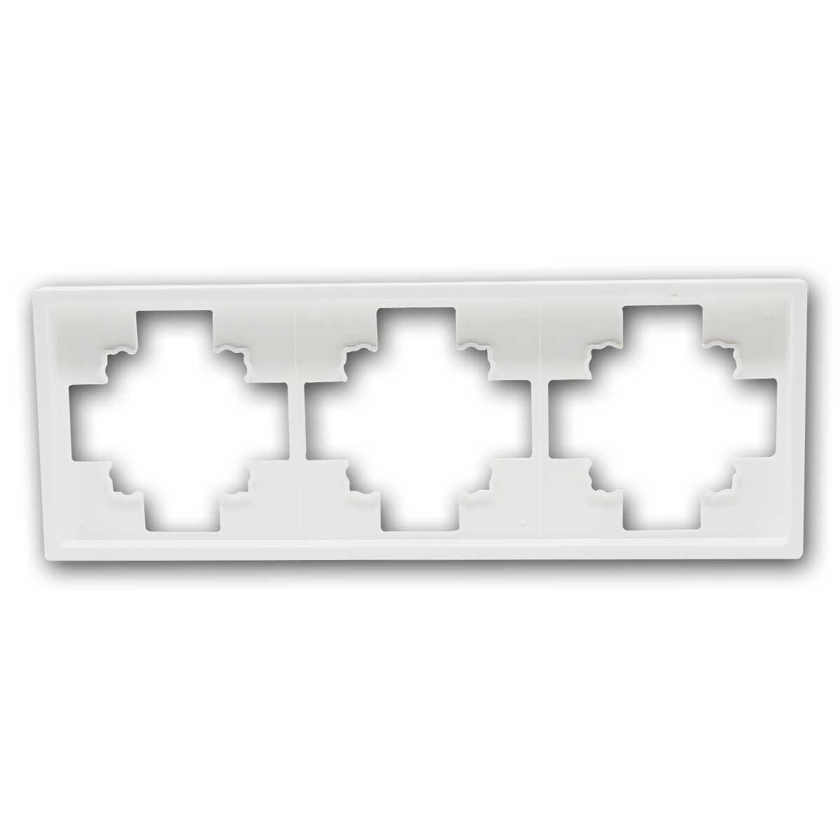 McPower Rahmen 3-fach Rahmen SHALLOW weiß, 225x80x10mm