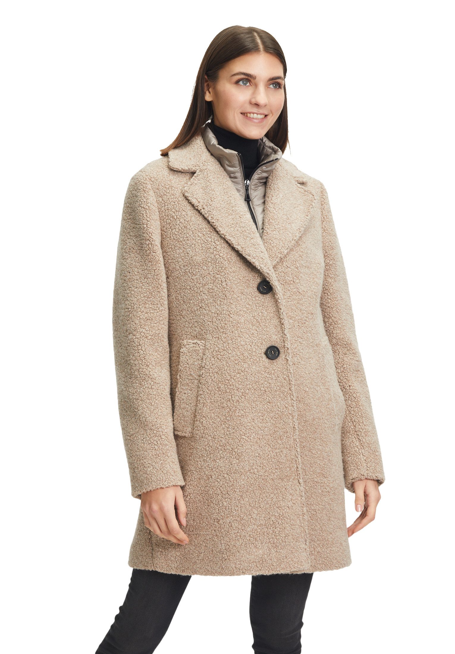 Gil Bret Wollmantel mit abnehmbarem Westenteil