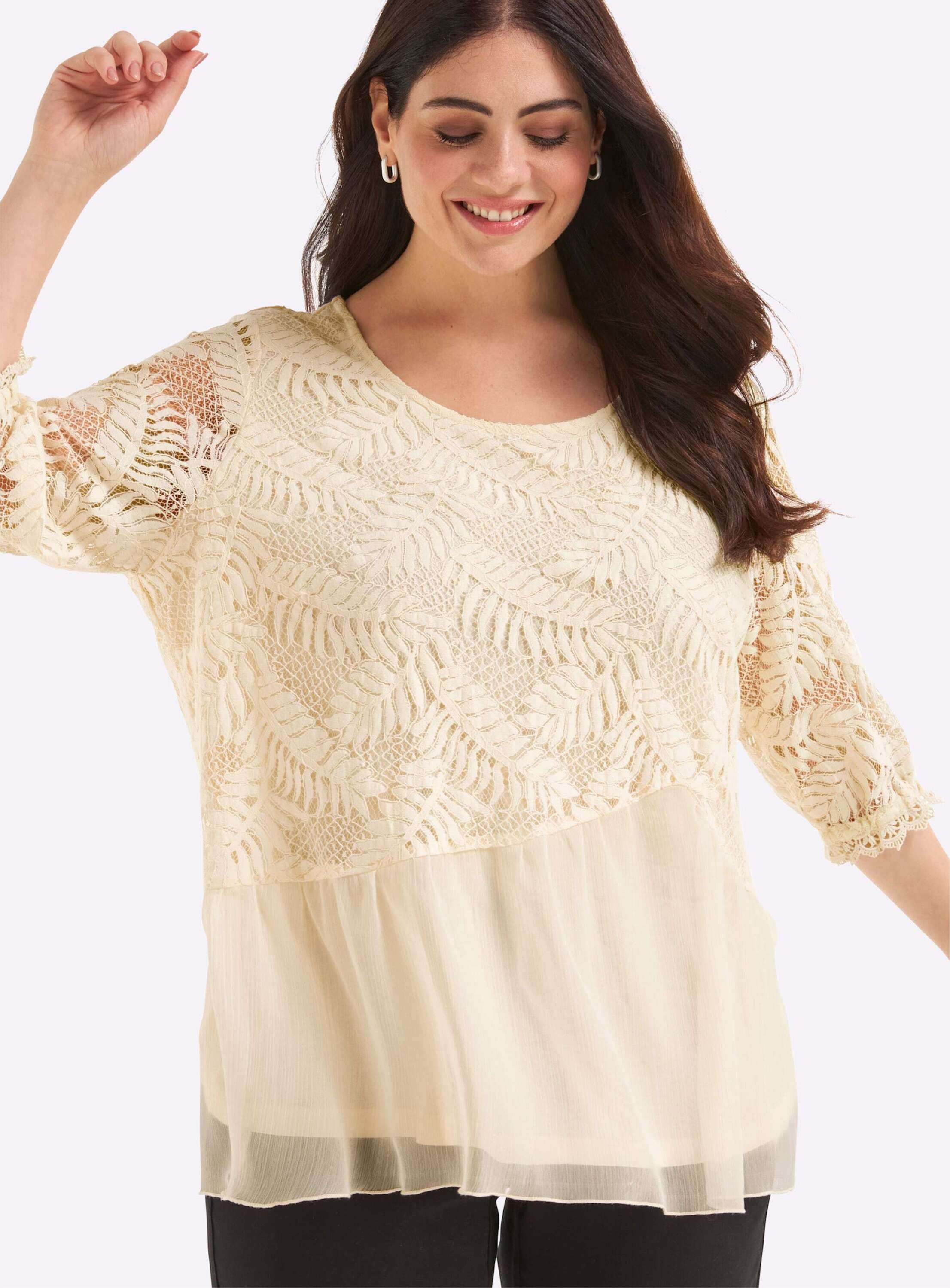 Witt Klassische Bluse Bluse 3/4-Arm