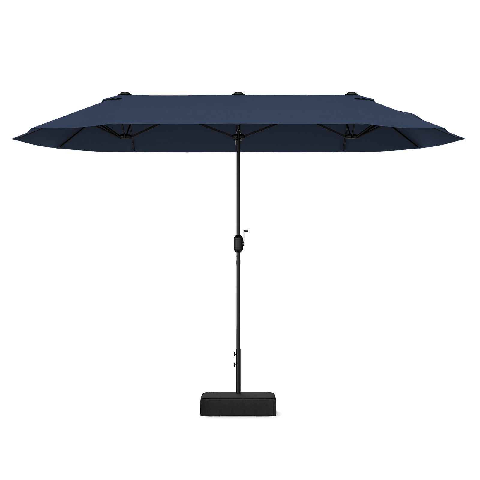 COSTWAY Sonnenschirm 400x200cm Gartenschirm, mit Ständer, günstig online kaufen