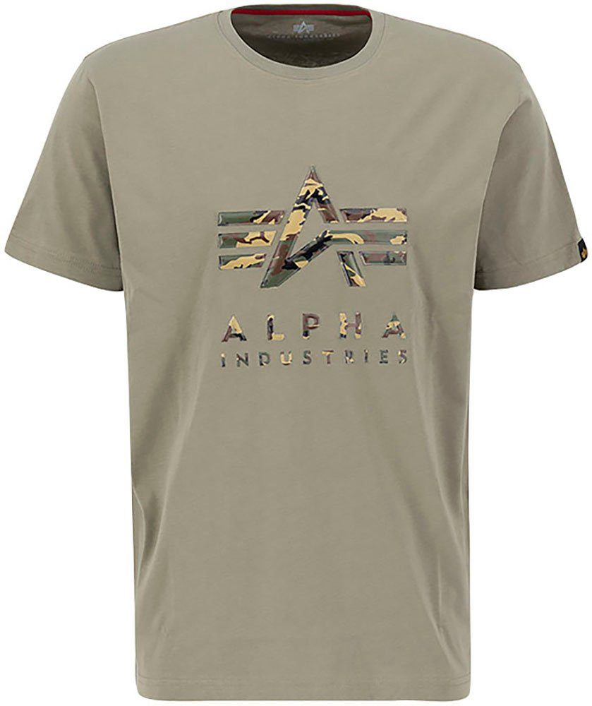 Alpha Industries Kurzarmshirt Camo PP T olive