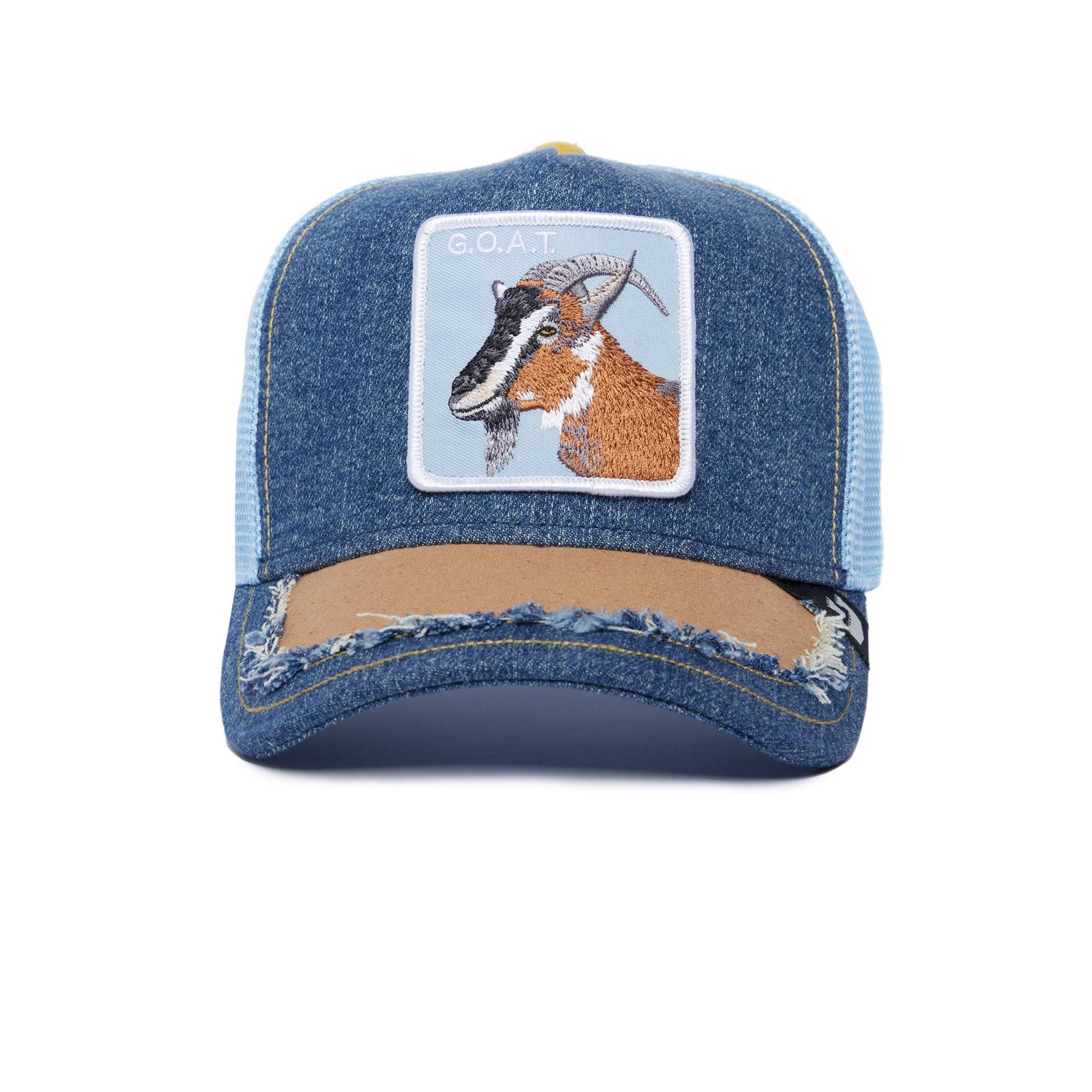 GOORIN Bros. Trucker Cap Goorin Bros. Silky Goat SILKY ROOTS Trucker Mesh Cap Denim (Basecap, Meshcap, Trucker Kappe)