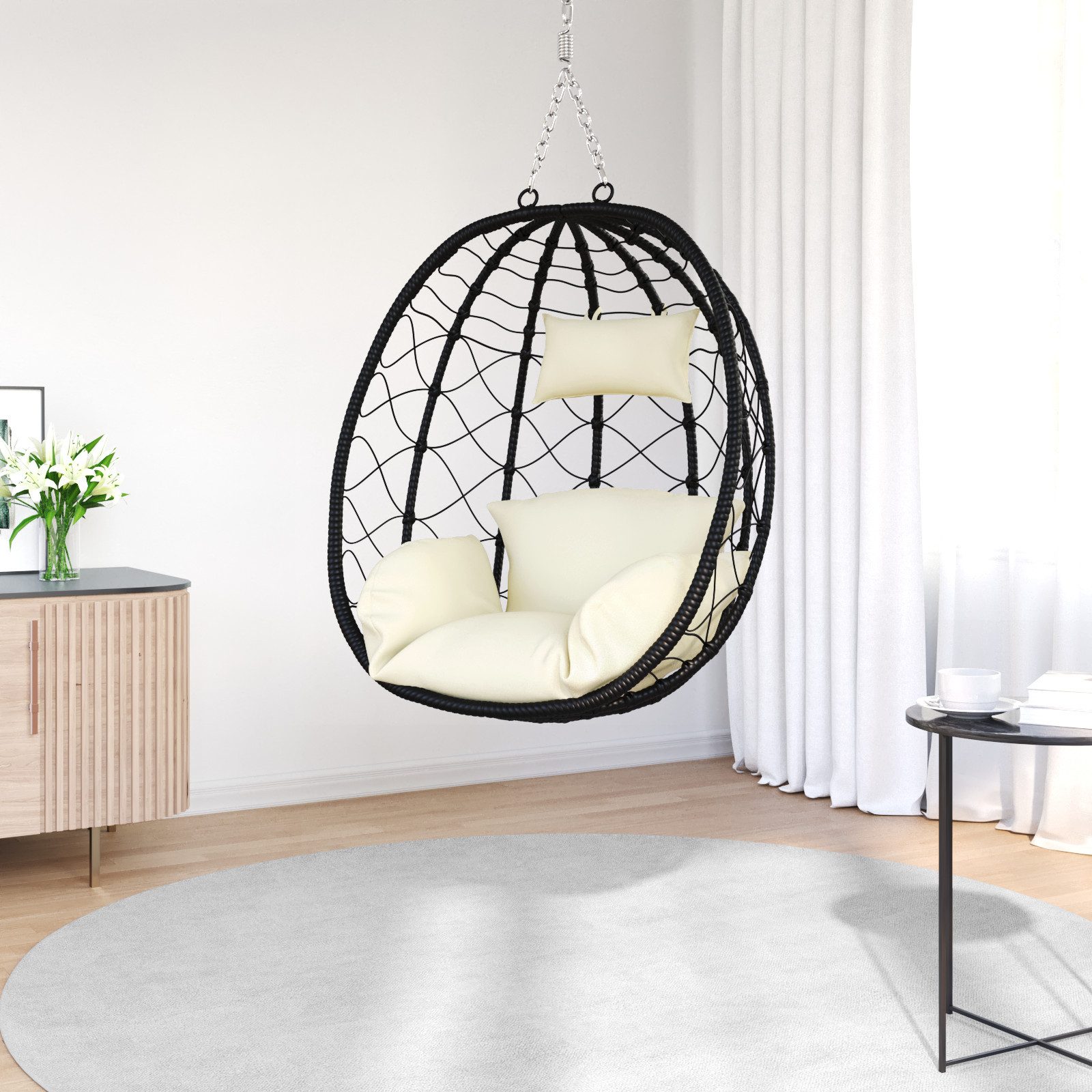 vidaXL Hollywoodschaukel Hängestuhl Basket ohne Stand günstig online kaufen