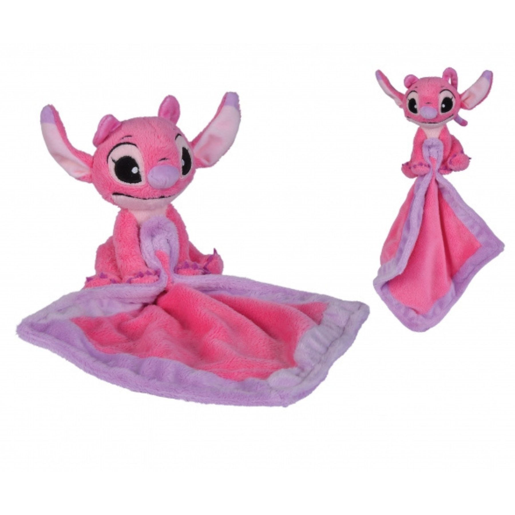 Lilo & Stitch Kuscheltuch Angel Rosa Schmusetuch Plüschtuch Kinder Kuschelfigur, (1-tlg)