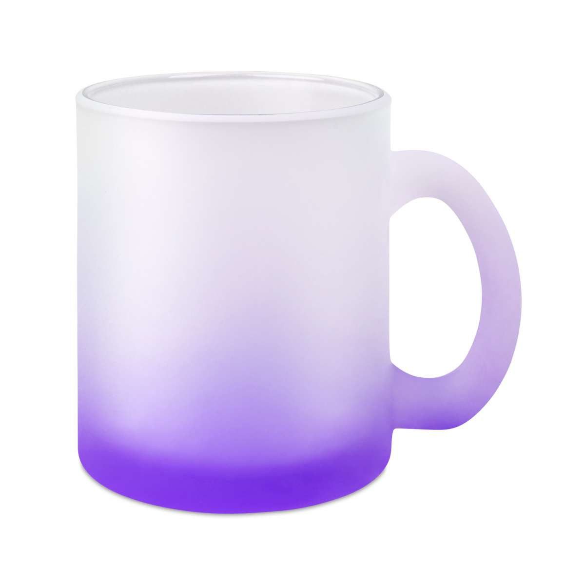 PlottPrint Tasse Farbverlauf Glastasse Sublimationsrohling 300 ml, 1-tlg., Glas, satiniert, Farbverlauf