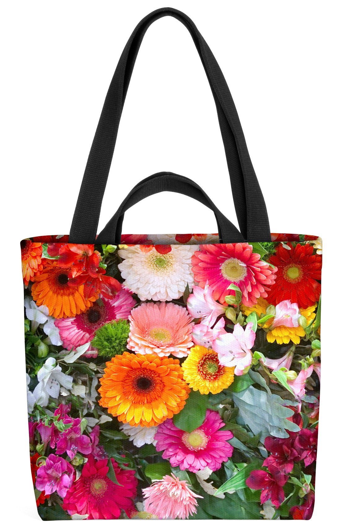 VOID Henkeltasche (1tlg), Blumenmischung Blume Gerbera Rose