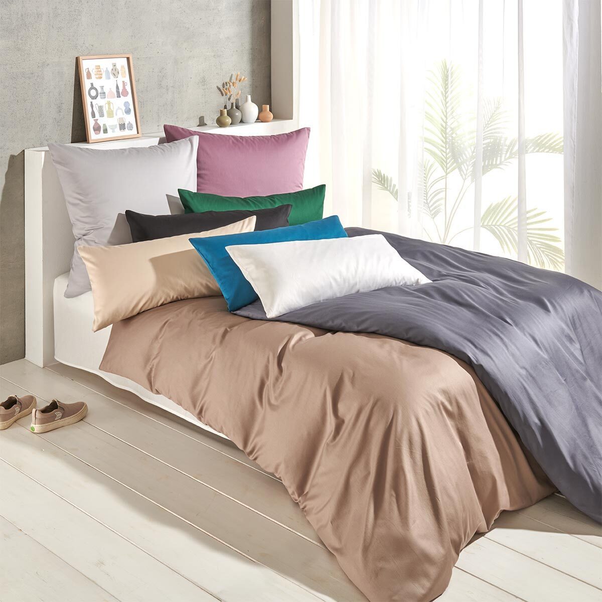 TRAUMSCHLAF Bettwäsche Pure, Mako Satin, 2 günstig online kaufen