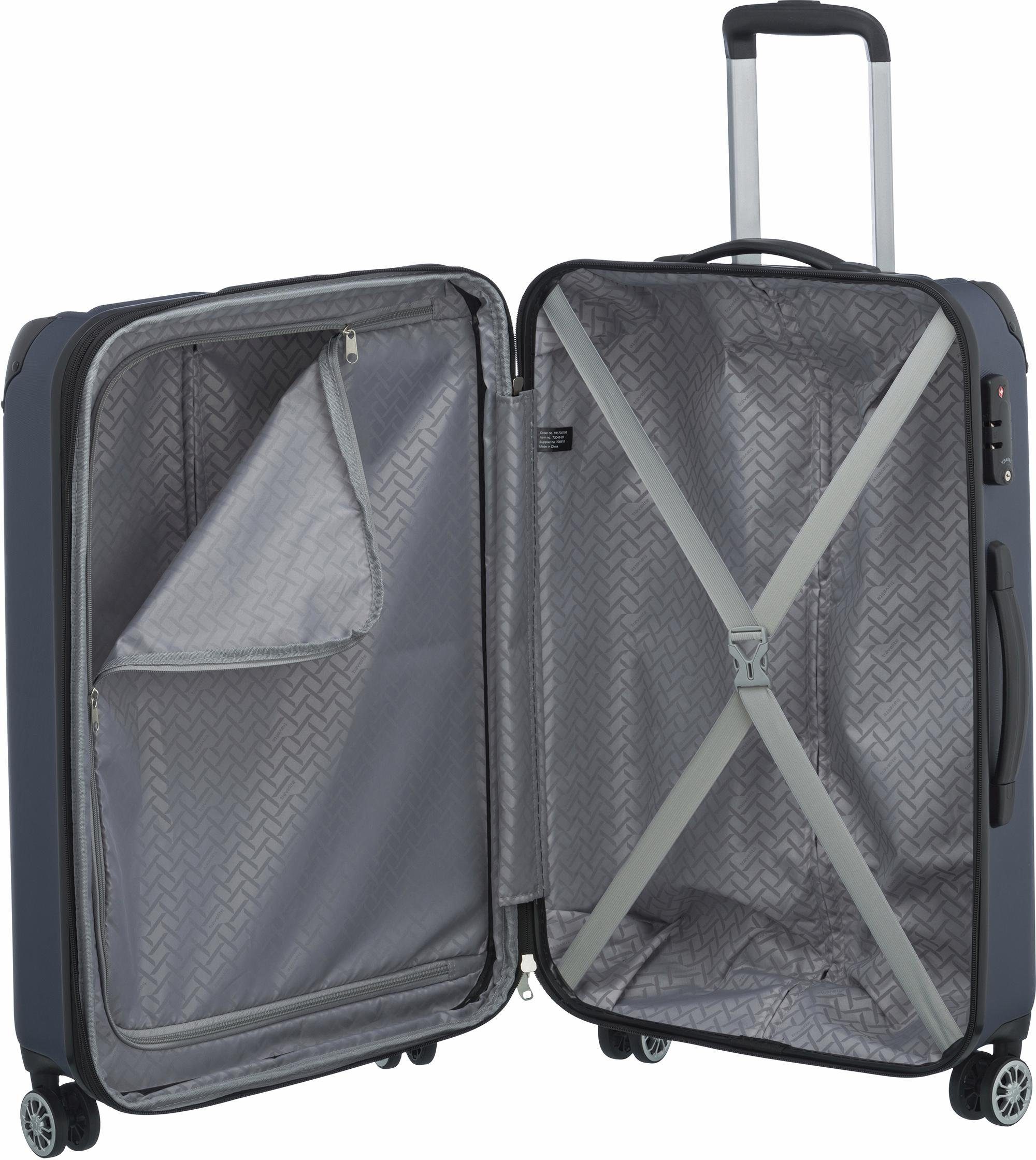 travelite Hartschalen-Trolley CITY Reisekoffer Hartschale, 4 Rollen, mit TSA-Schloss, robustes ABS Reisegepäck