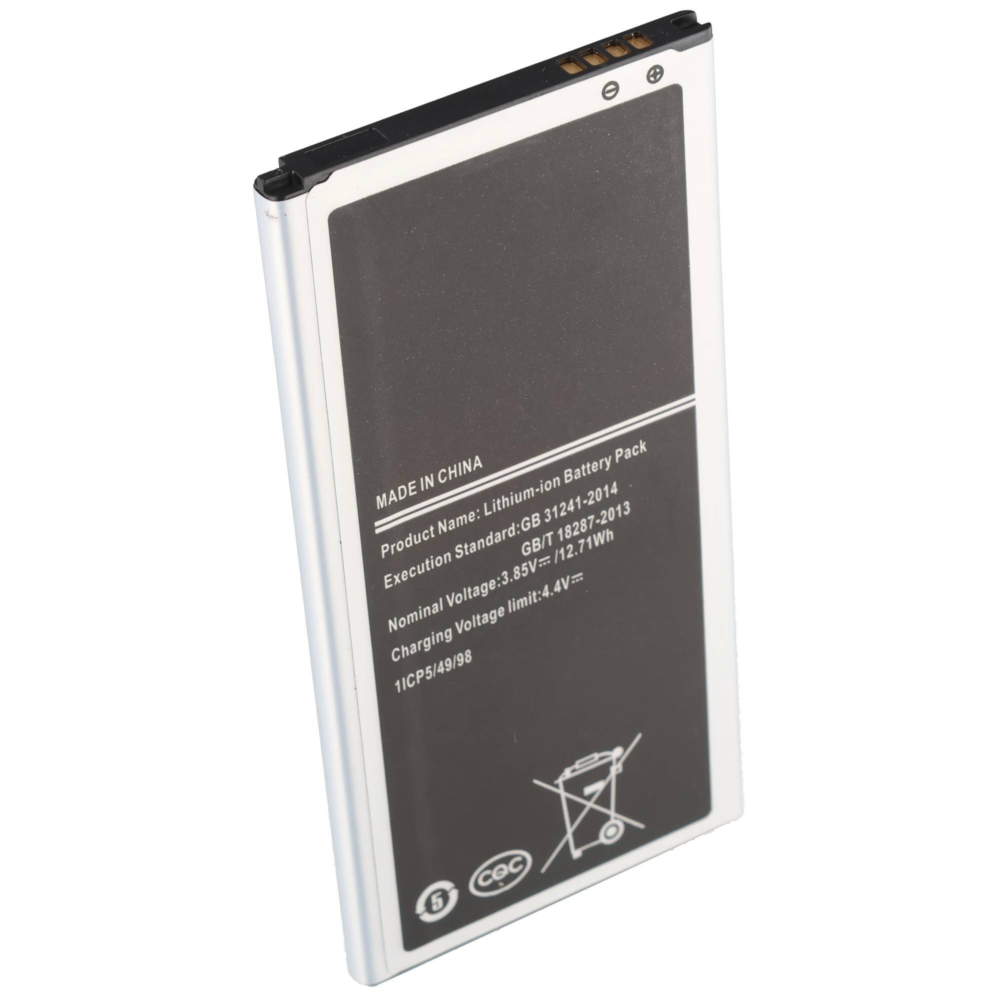 AccuCell Ersatzakku passend für den Samsung Galaxy A3 2016 Akku SM-A310 mit 3, Akku 1750 mAh (3,9 V)