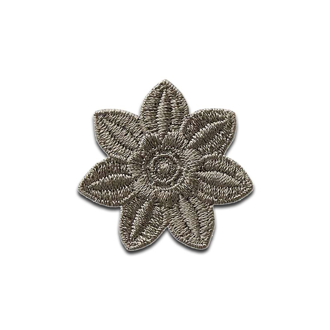 Mono-Quick Aufnäher Bügelbild, Aufbügler, Applikationen, Patches, Flicken, zum aufbügeln, Polyester, Blume Blüte Pflanze - Größe: 3,5 x 3,4 cm