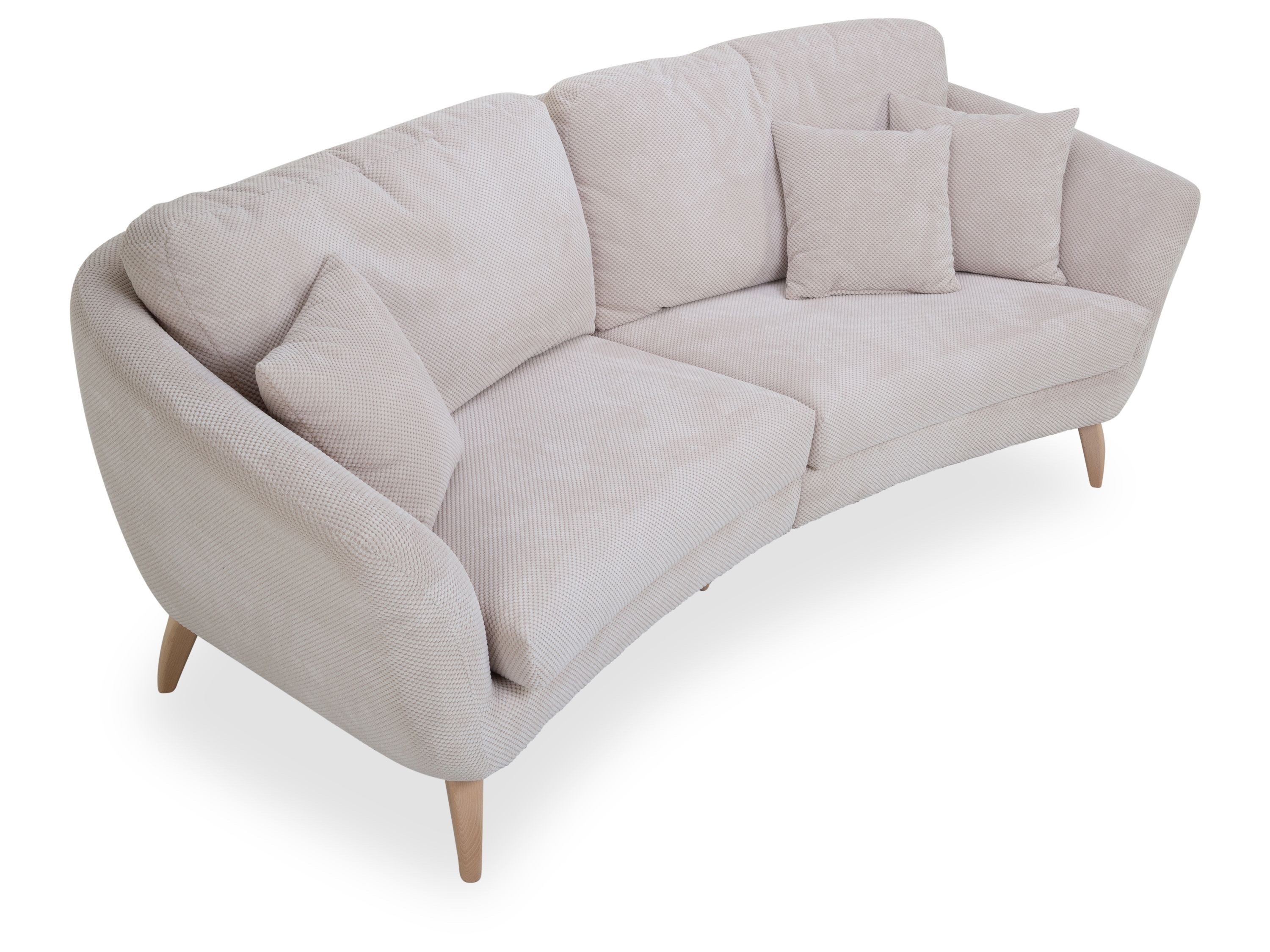 SANSIBAR LIVING Sofa Sofa SANSIBAR FÜNEN BHT 250x82x110 cm beige Couch Einzelsofa Zweier
