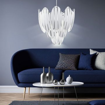 EGLO Hängeleuchte, Leuchtmittel nicht inklusive, Design Decken Pendel Leuchte Hänge Lampe Glas Dekor Chrom