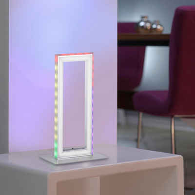 click-licht LED Tischleuchte LED Tischleuchte Felix60 in Weiß 2x 3,5W 910lm, keine Angabe, Leuchtmittel enthalten: Ja, fest verbaut, LED, warmweiss, Tischleuchte, Nachttischlampe, Tischlampe
