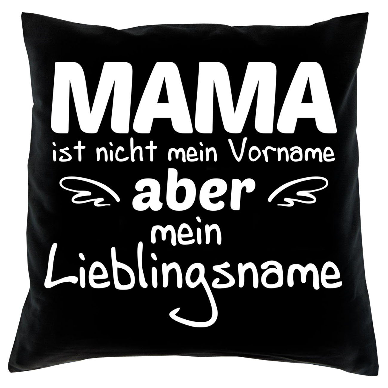 Soreso® Sprüche für Socken Mama Kissen Sleep, & schwarz Mütter Geschenke Lieblingsname Geschenkidee Dekokissen