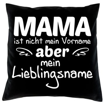 Soreso® Dekokissen Kissen Mama Lieblingsname & Sprüche Socken Sleep, Geschenke für Mütter Geschenkidee