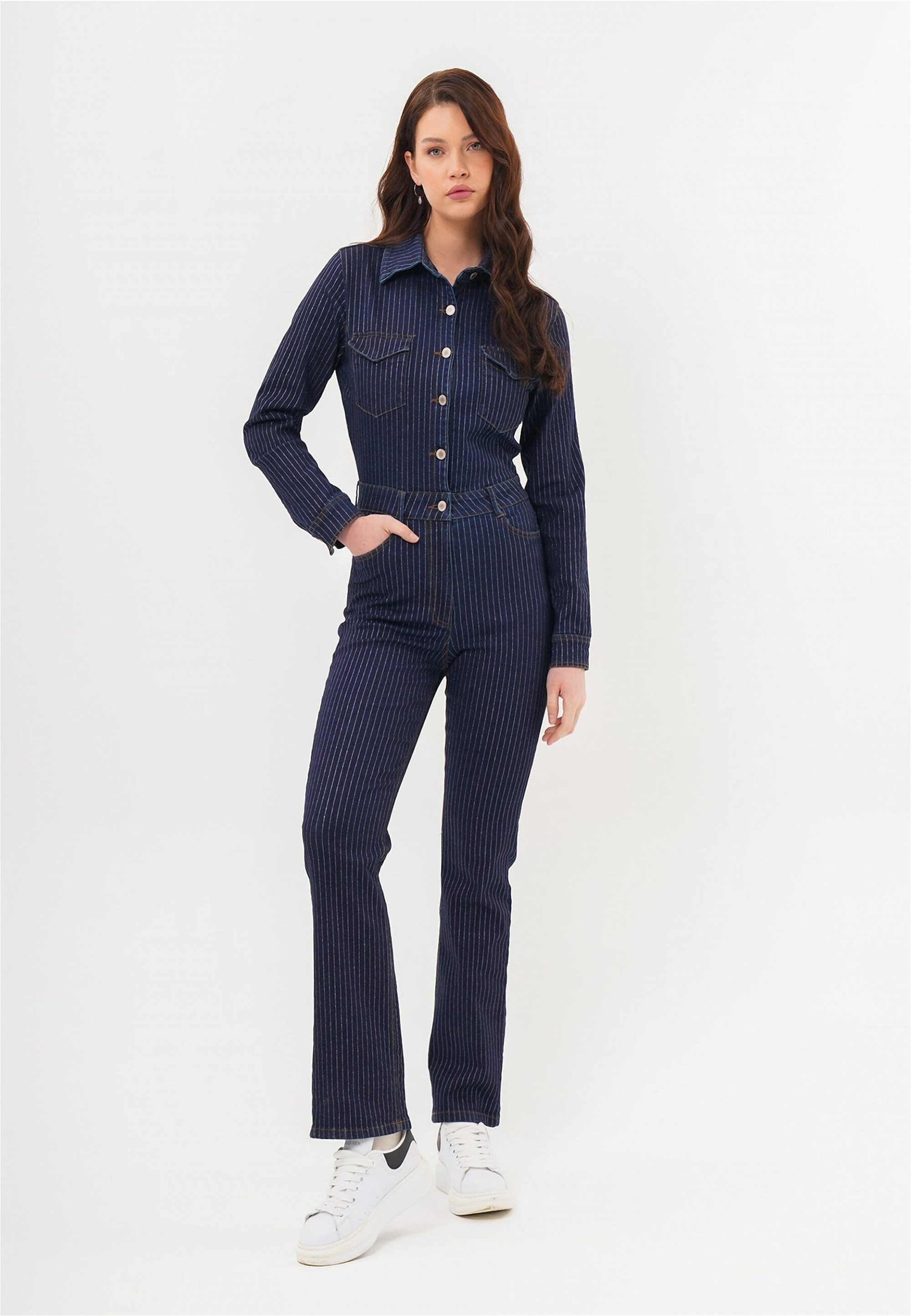 freshlions Jumpsuit Danika (1-tlg) im angesagten Jeans-Stil günstig online kaufen