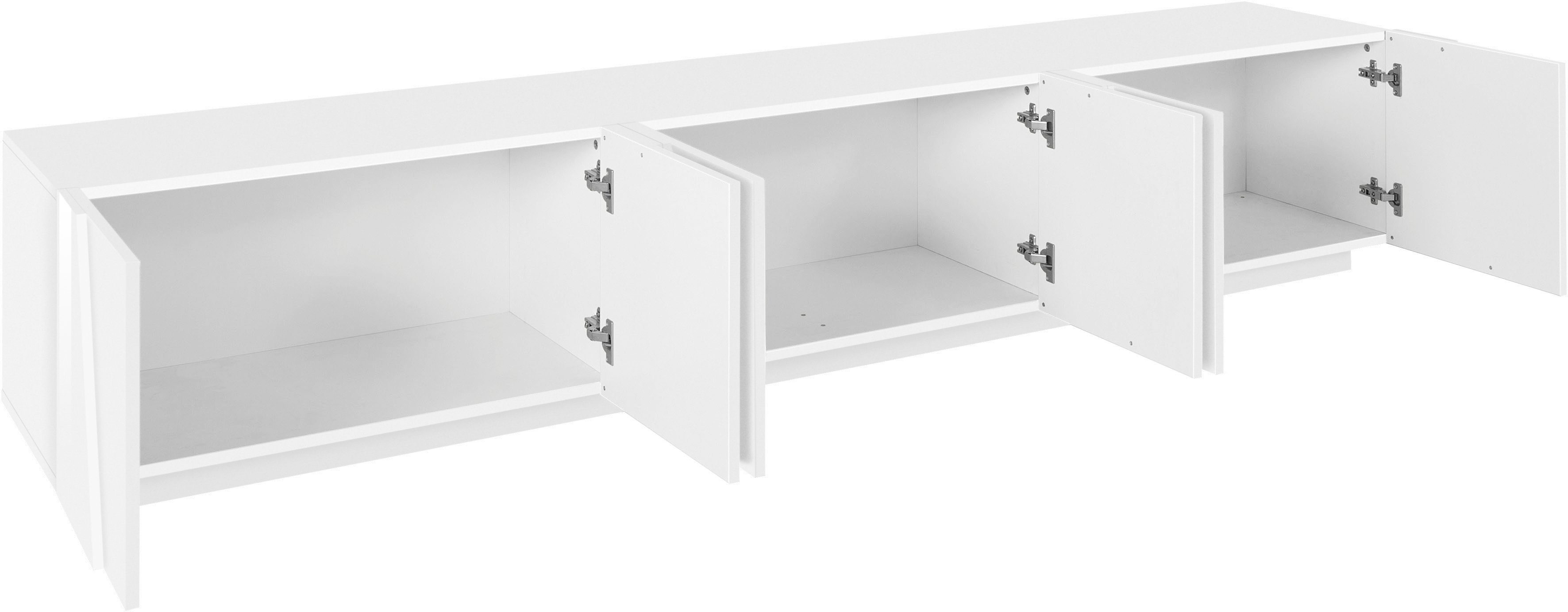 Home affaire Lowboard PING, TV-Board, TV-Band, TV-Kommode, mit 6 Türen, Bre günstig online kaufen