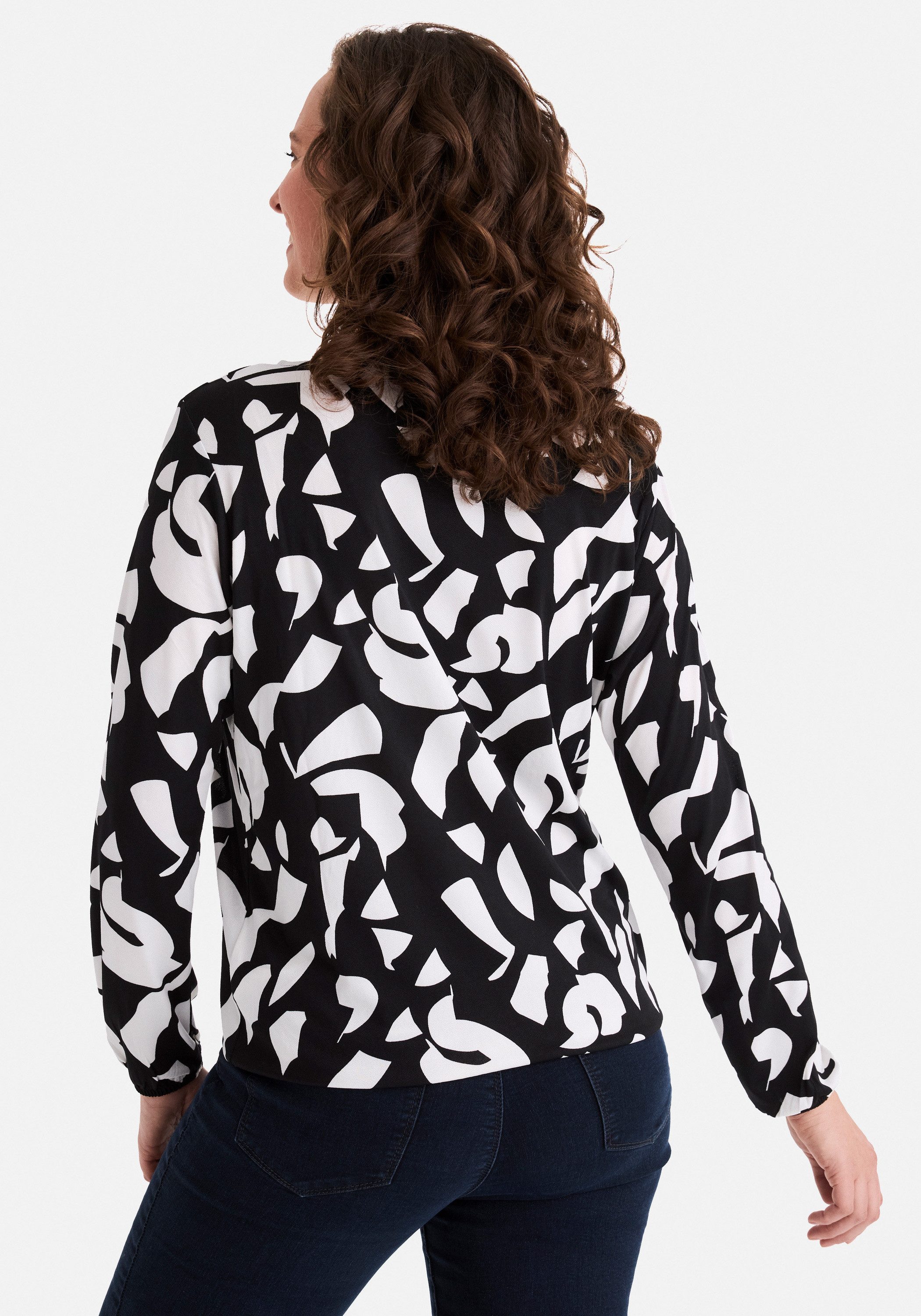 STOOKER WOMEN Langarmshirt CALLA Print Langarmshirt Regular Fit Blusen-Shirt mit grafischem Print für Damen