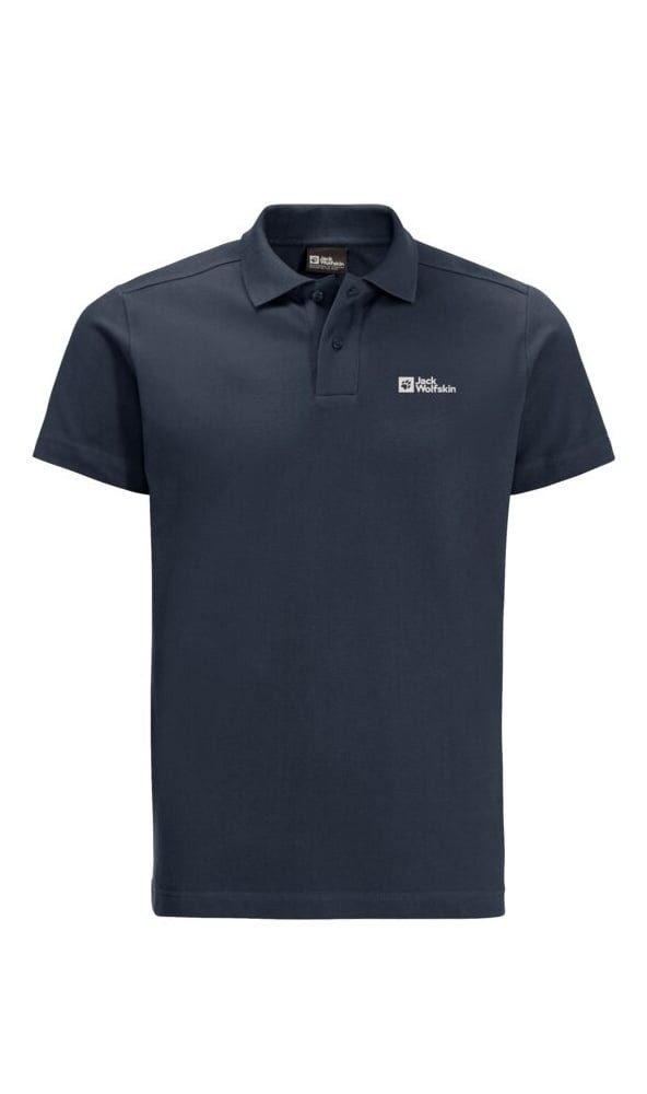 Jack Wolfskin Poloshirt Essential (Bio-Baumwolle) nachtblau günstig online kaufen