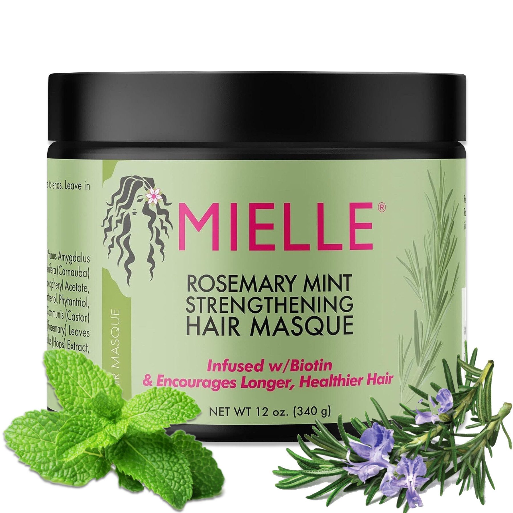 Haarmaske Haarmaske Haarwachstum Haarkur Rosmarin Aroma Minze Mielle Organics