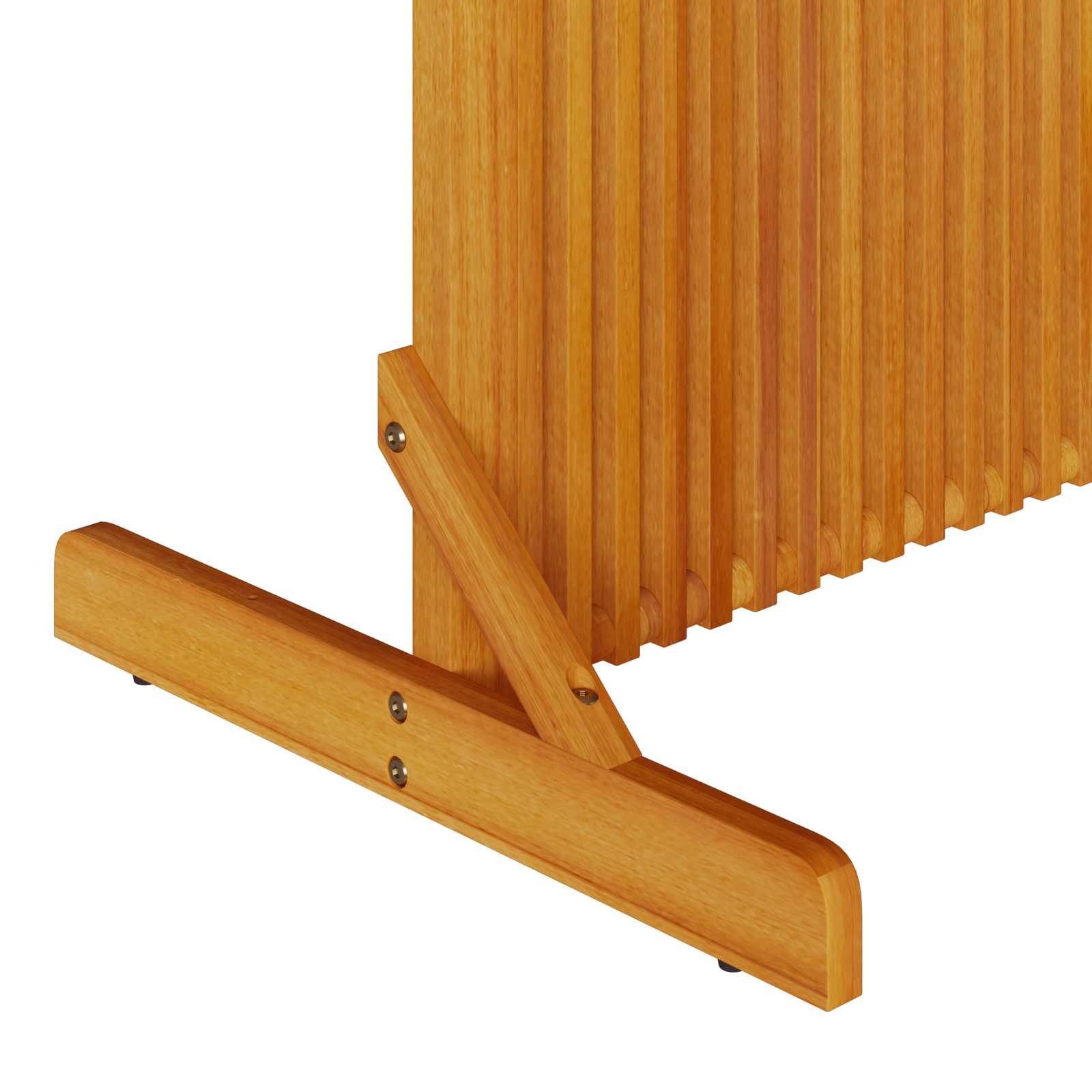 vidaXL Raumteiler Sichtschutz Braun 79,5 x 50 x 150 cm Massivholz, 1-tlg. – Bild 5 von 5
