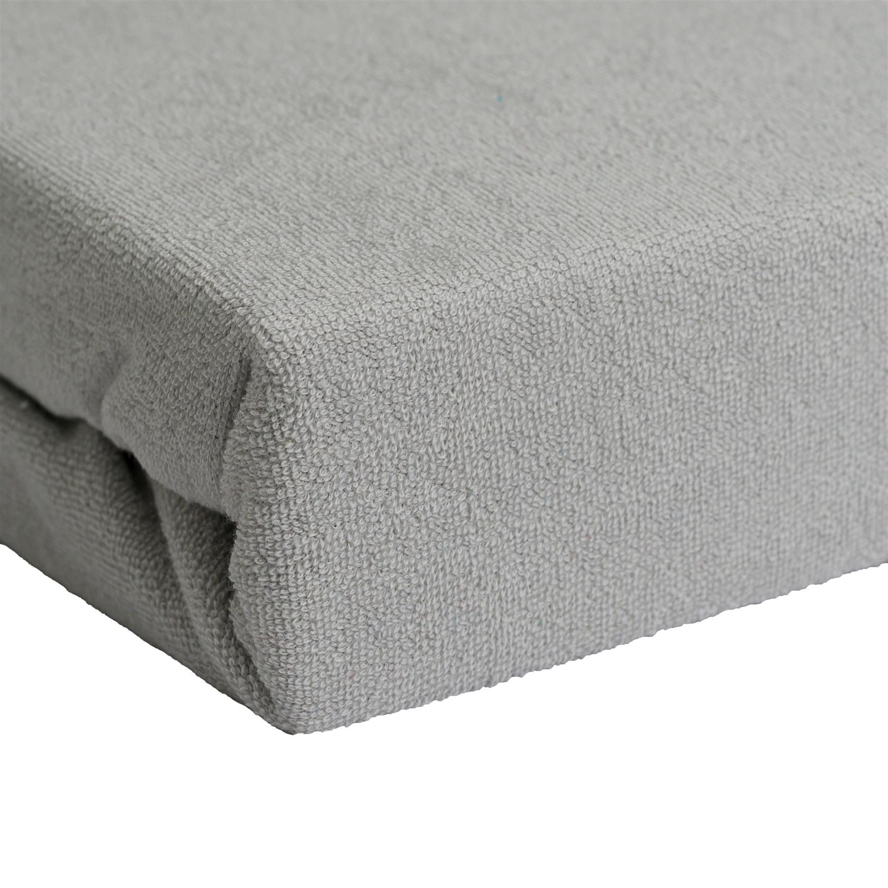 Carpe Sonno Spannbettlaken Frottee Winter Laken 90x200 100x200 140x200 160x200 180x200 200x200, Frottee, Gummizug: rundum, (1 Stück), Kuscheliges Winter Spannbettlaken 100x200 Spannbetttuch Silber