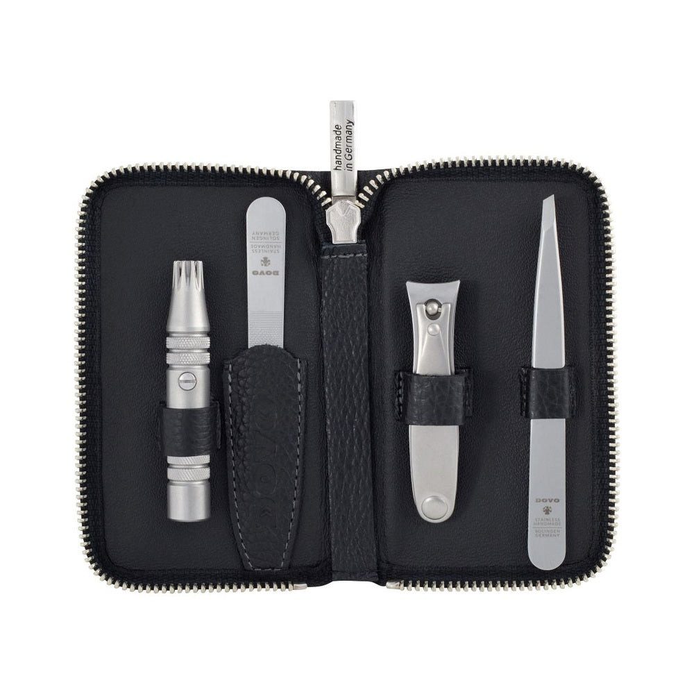 DOVO Solingen Körperrasierer Dovo Pflege-Etui Nr. 4 – Klipette, Knipser, Pinzette & Feile, 1-tlg.