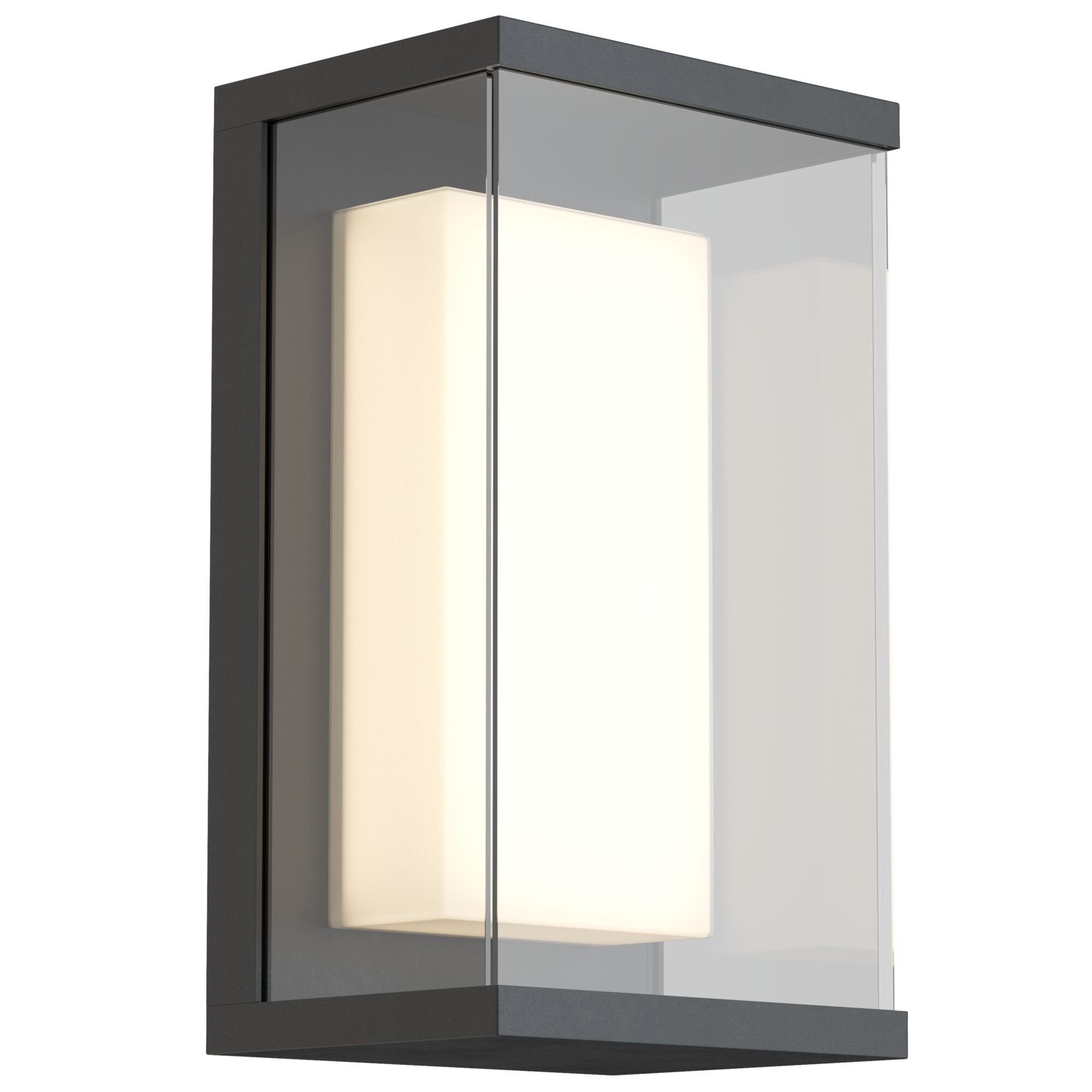 MAYTONI DECORATIVE LIGHTING Außen-Wandleuchte Baker Street 11.5x26.5x15.2 cm, LED fest integriert, hochwertige Design Lampe & dekoratives Raumobjekt