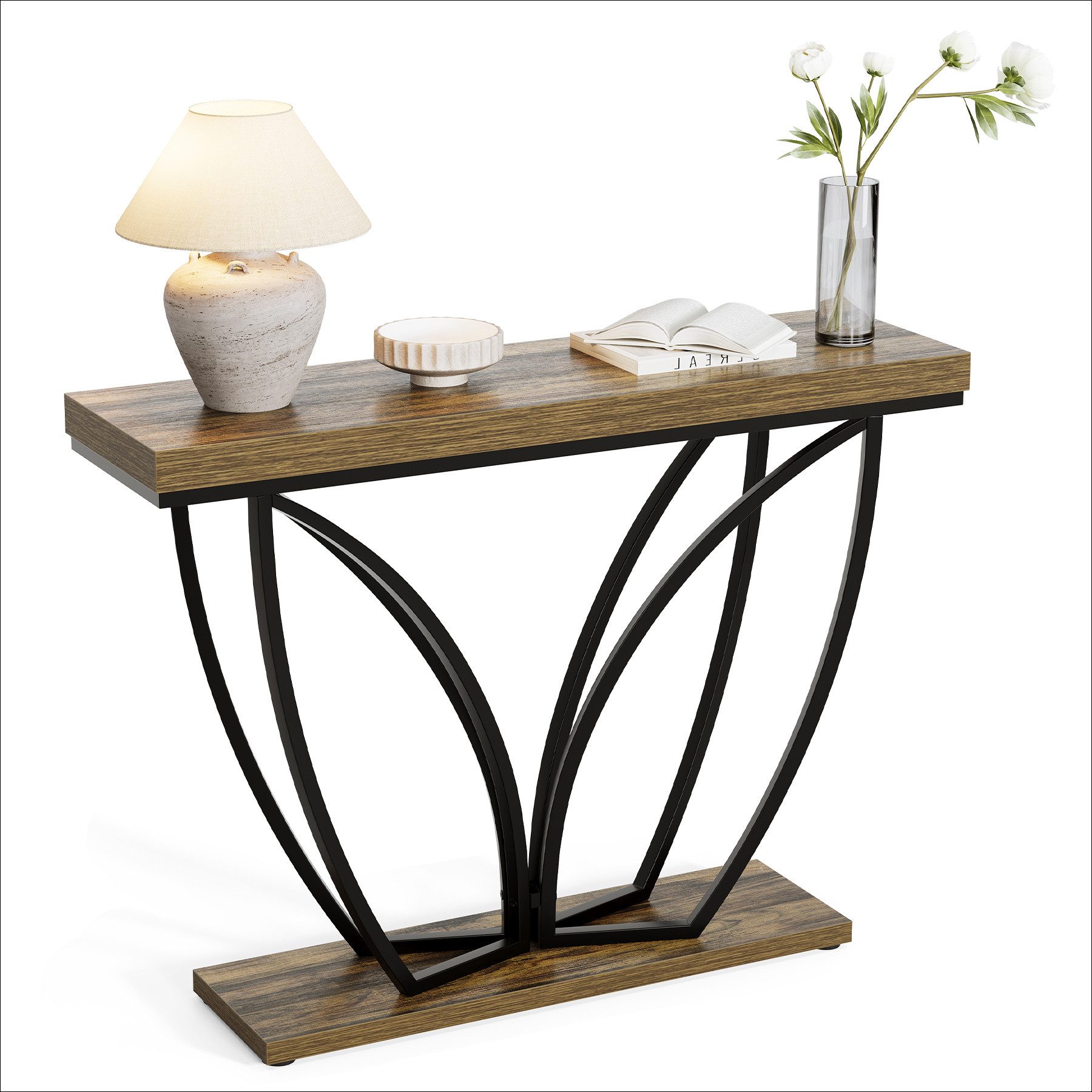 Tribesigns Konsolentisch 105 cm industrielles Sofatisch günstig online kaufen