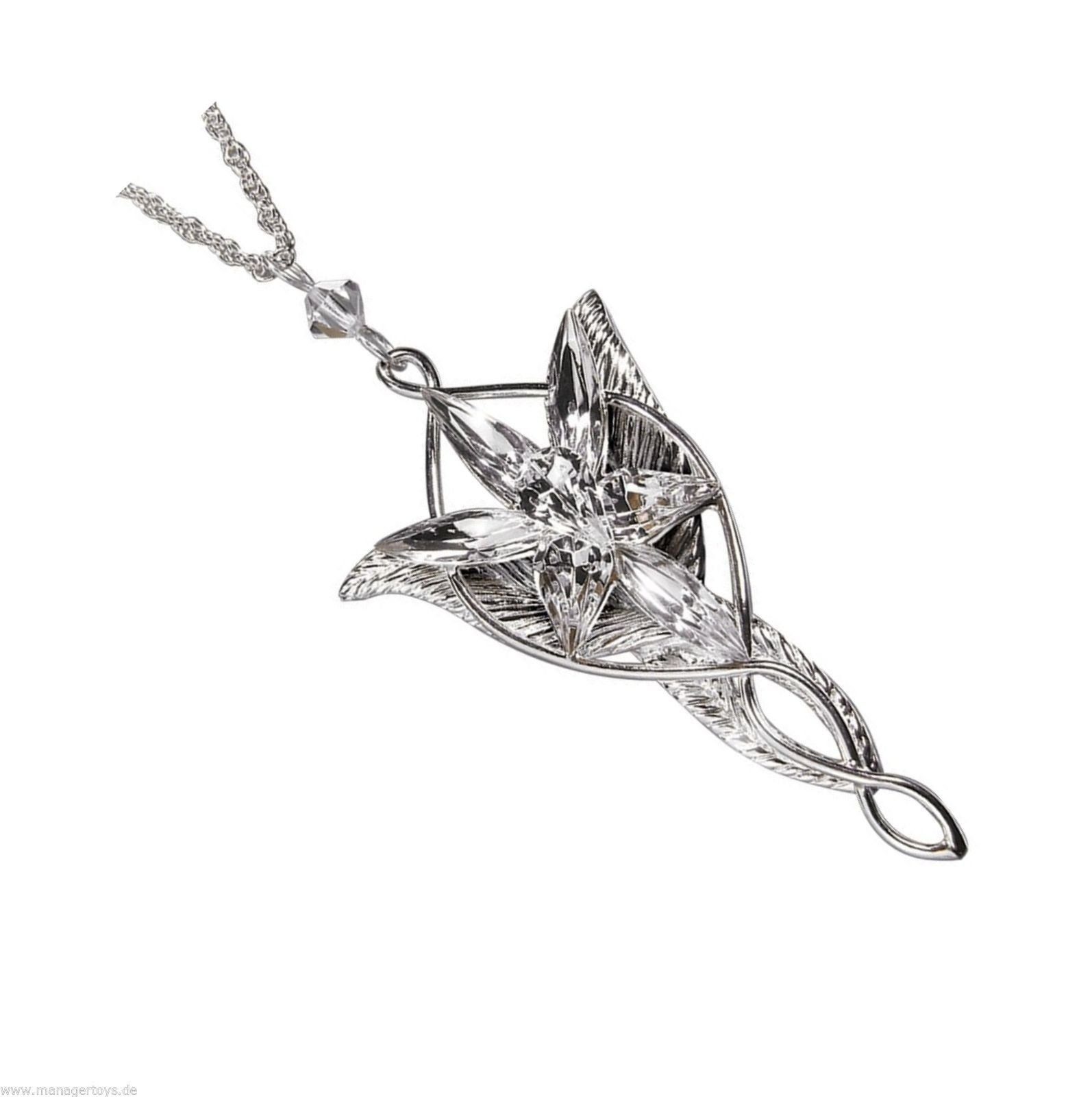 Noble Collection Kette mit Anhänger Arwens Abendstern versilbert + Kette + günstig online kaufen