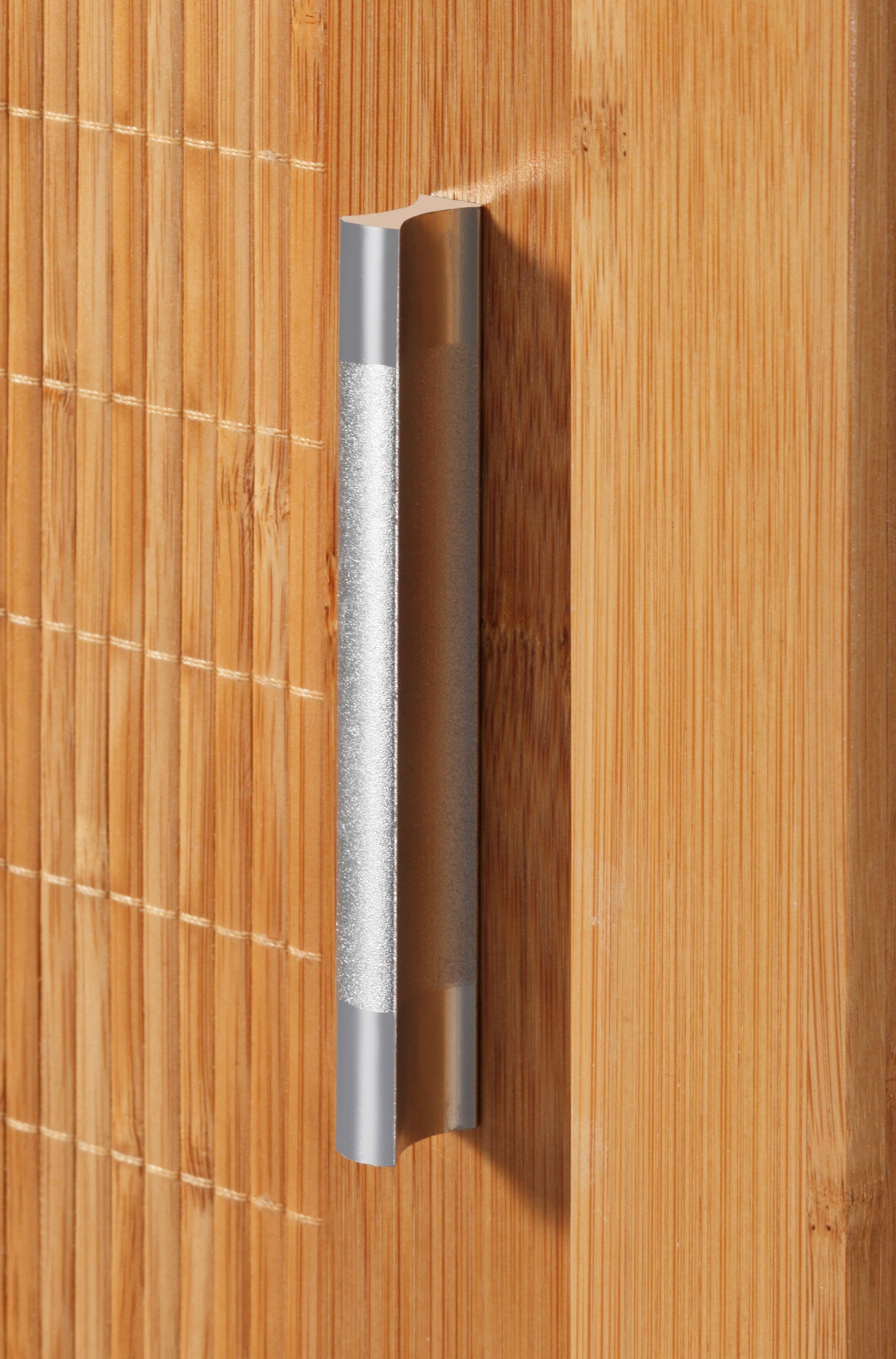 Fächern B: & Hochschrank Bambus 40cm, mit welltime geschlossenen Bambus, Badezimmerschrank offenen New