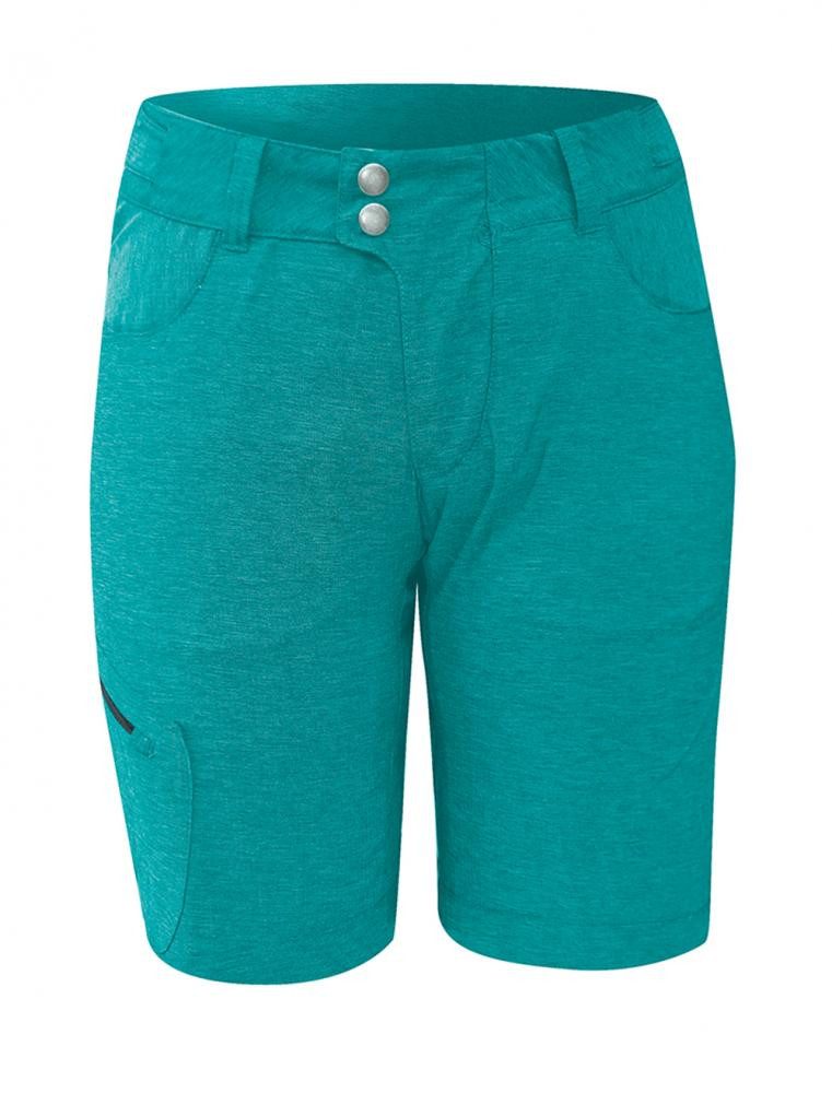 Chiba Fahrradhose CHIBA Baggy Pants mit Innenhose Lady - XS, türkis, gepolstert, atmungs