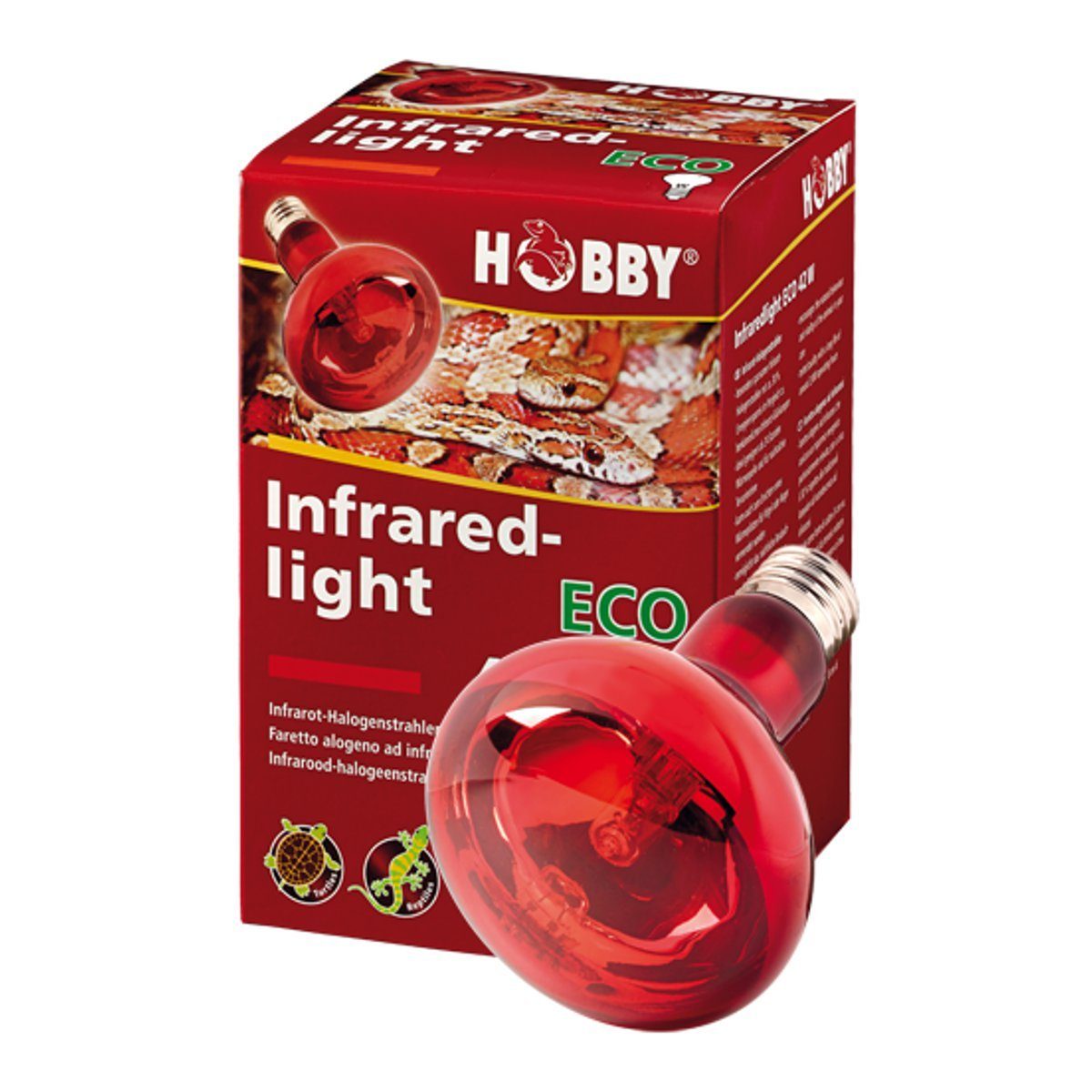 HOBBY Terrarienleuchte Infraredlight Eco, Infrarot-Halogenstrahler, 42W, Infrarot-Halogenstrahler - 42W