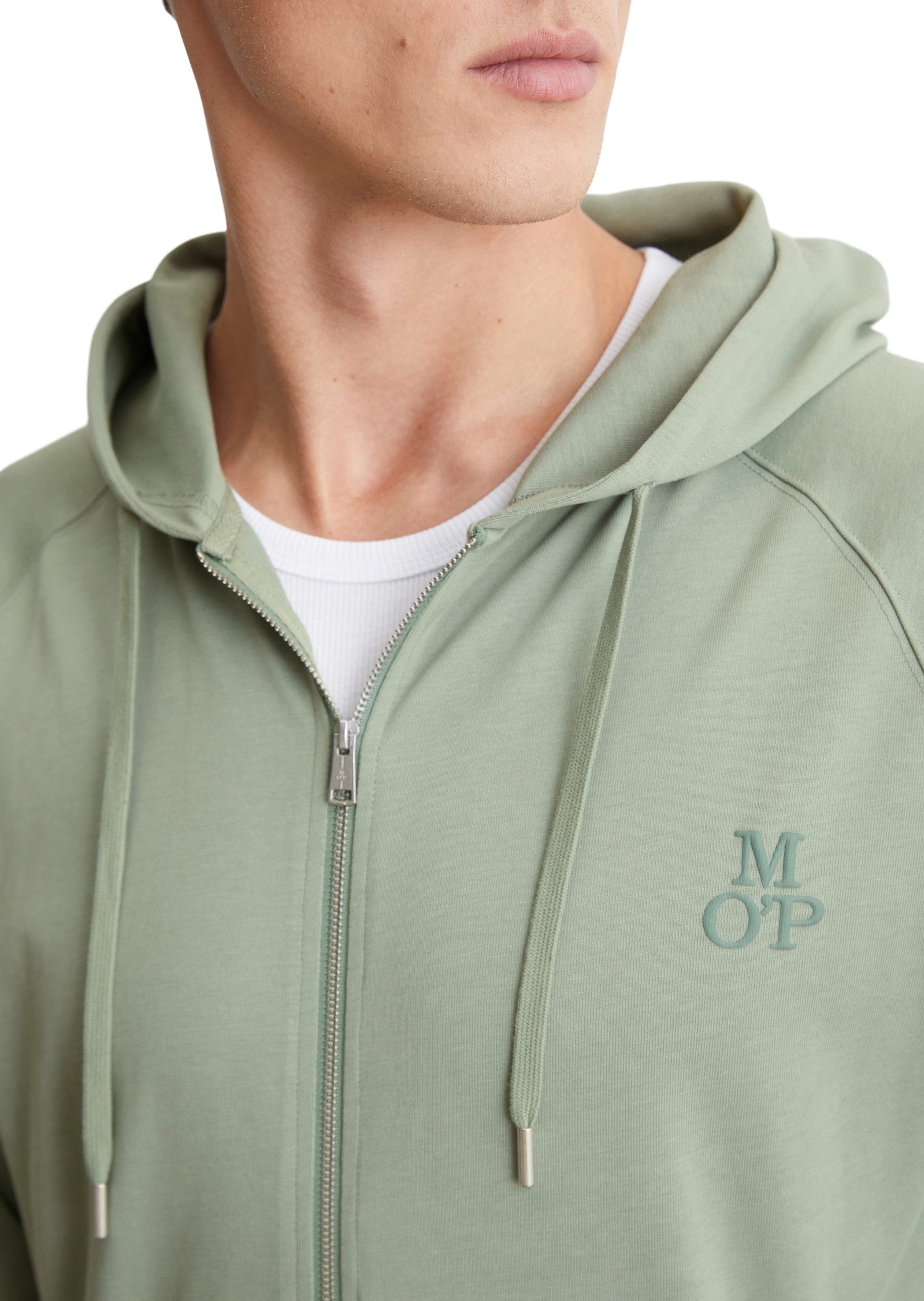 Marc O'Polo Sweatjacke mit großzügiger Kapuze inklusive Tunnelzug