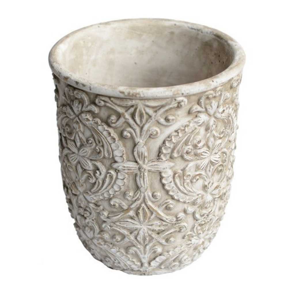 AltoBelli Blumentopf AltoBelli Blumentopf PERUGIA Beige Grau Zement Rund 20x17 cm