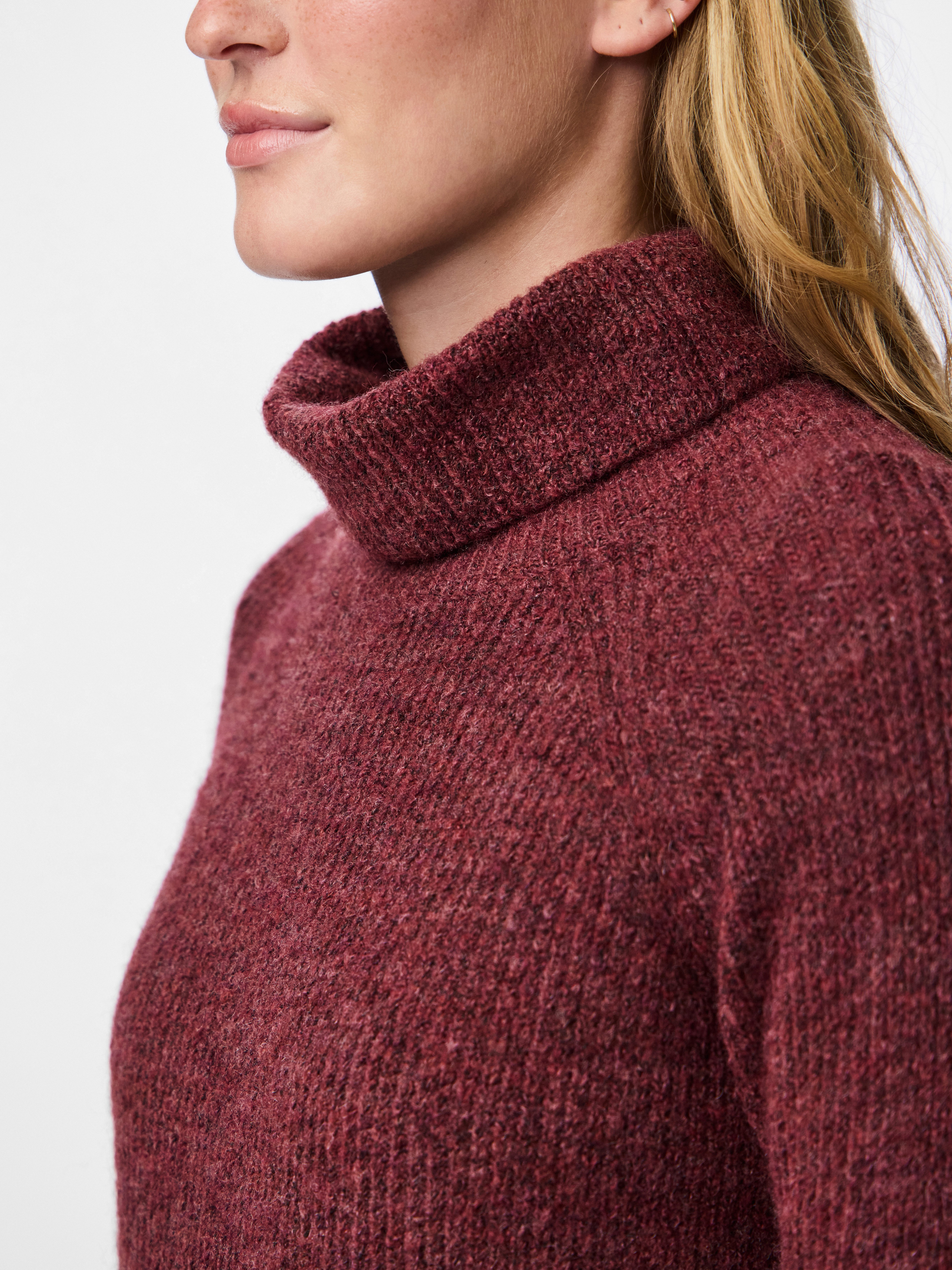 pieces Rollkragenpullover PCELLEN LS LONG KNIT NOOS BC günstig online kaufen