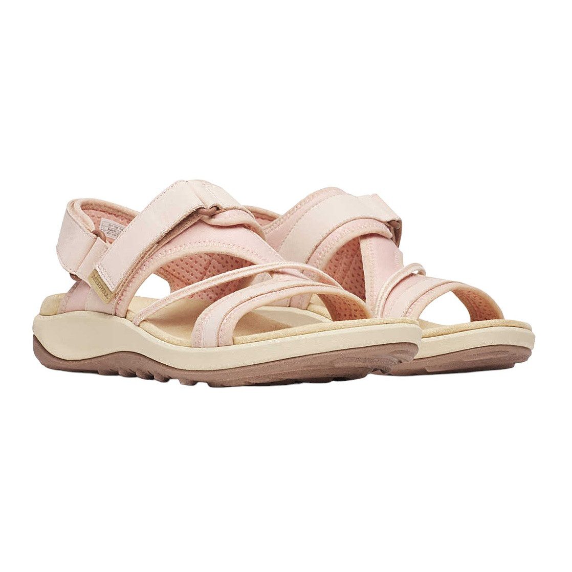 Merrell Terran 4 Backstrap (Vollnarbenleder, Klettverschluss) hellrosa Damen Sandale