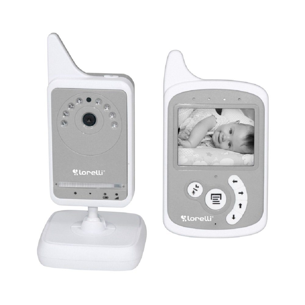Lorelli Video-Babyphone Digital Video Phone, mit Kamera, Farbdisplay, Temperaturanzeige grau