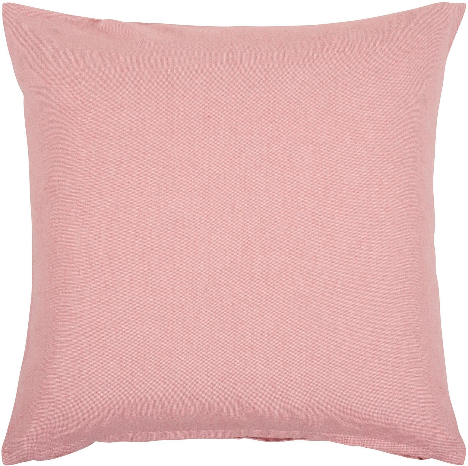 PAD Dekokissen Leda, einzigartiges Design, Kissenhülle ohne Füllung, 1 Stück pink