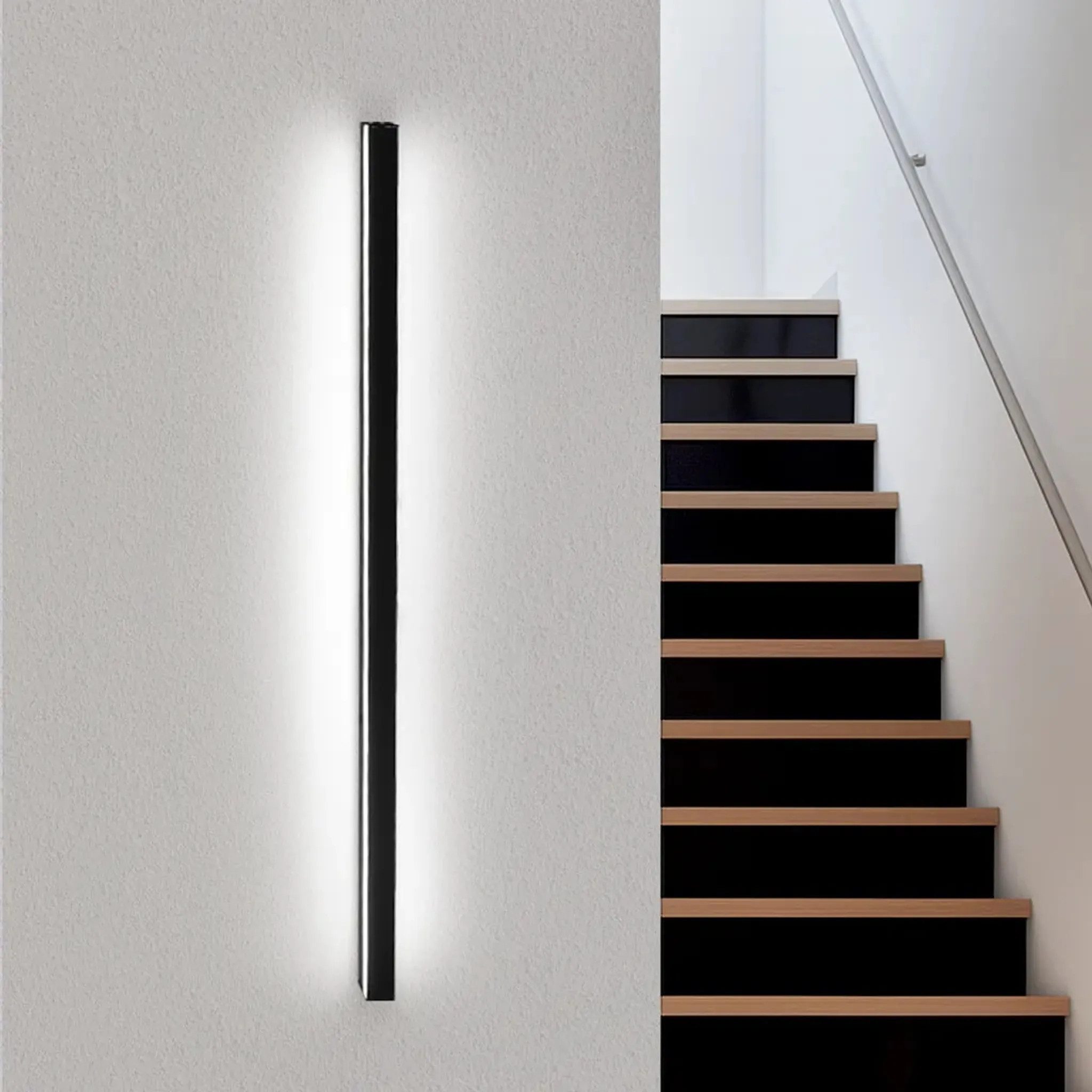 Nettlife LED Wandleuchte innen Schwarz 100cm 3000/6500K Flur Up Down Wandbe günstig online kaufen