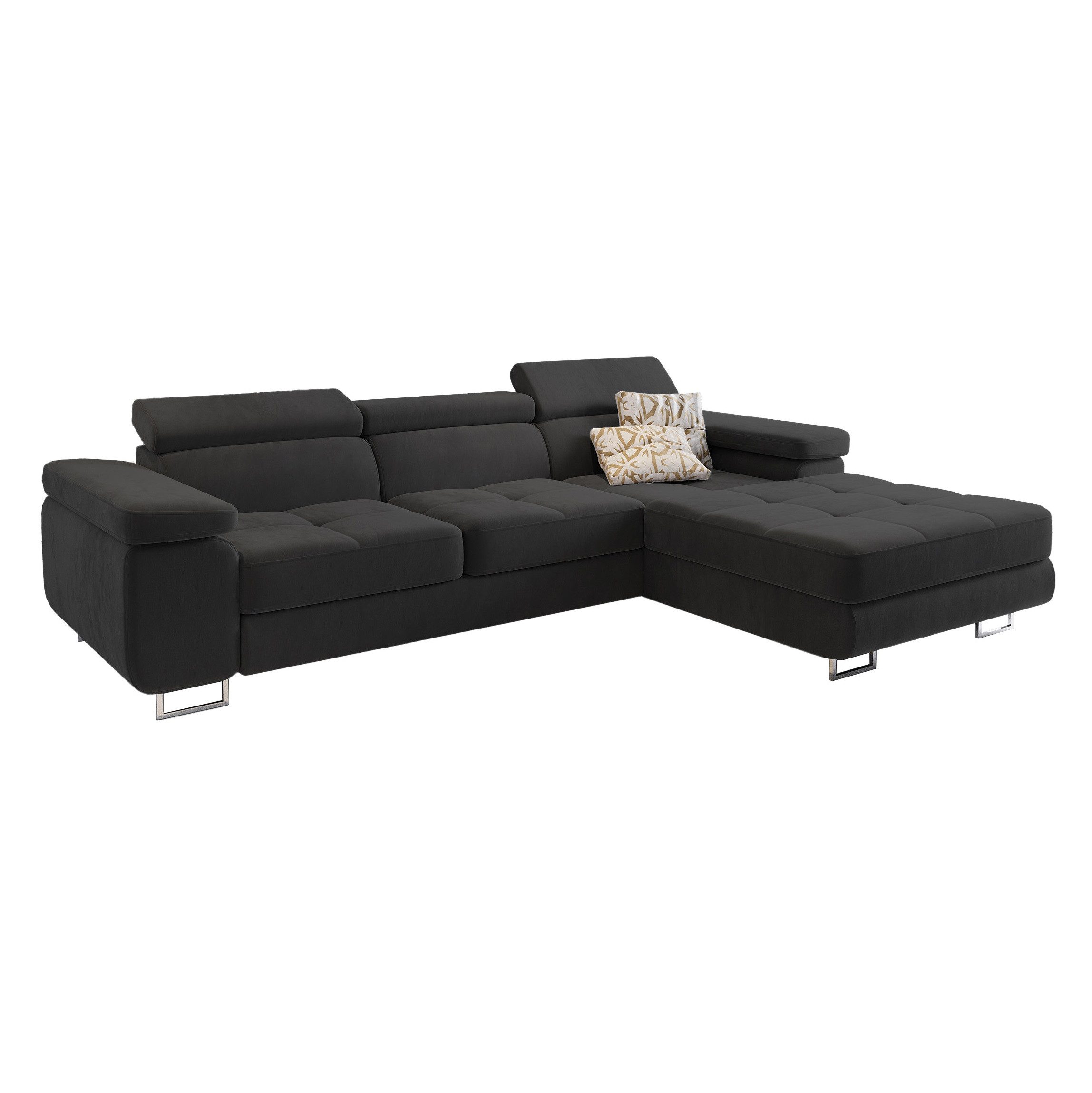Masseno Ecksofa ELMA mit Schlaffunktion L-Form, Sofa mit Bettkasten