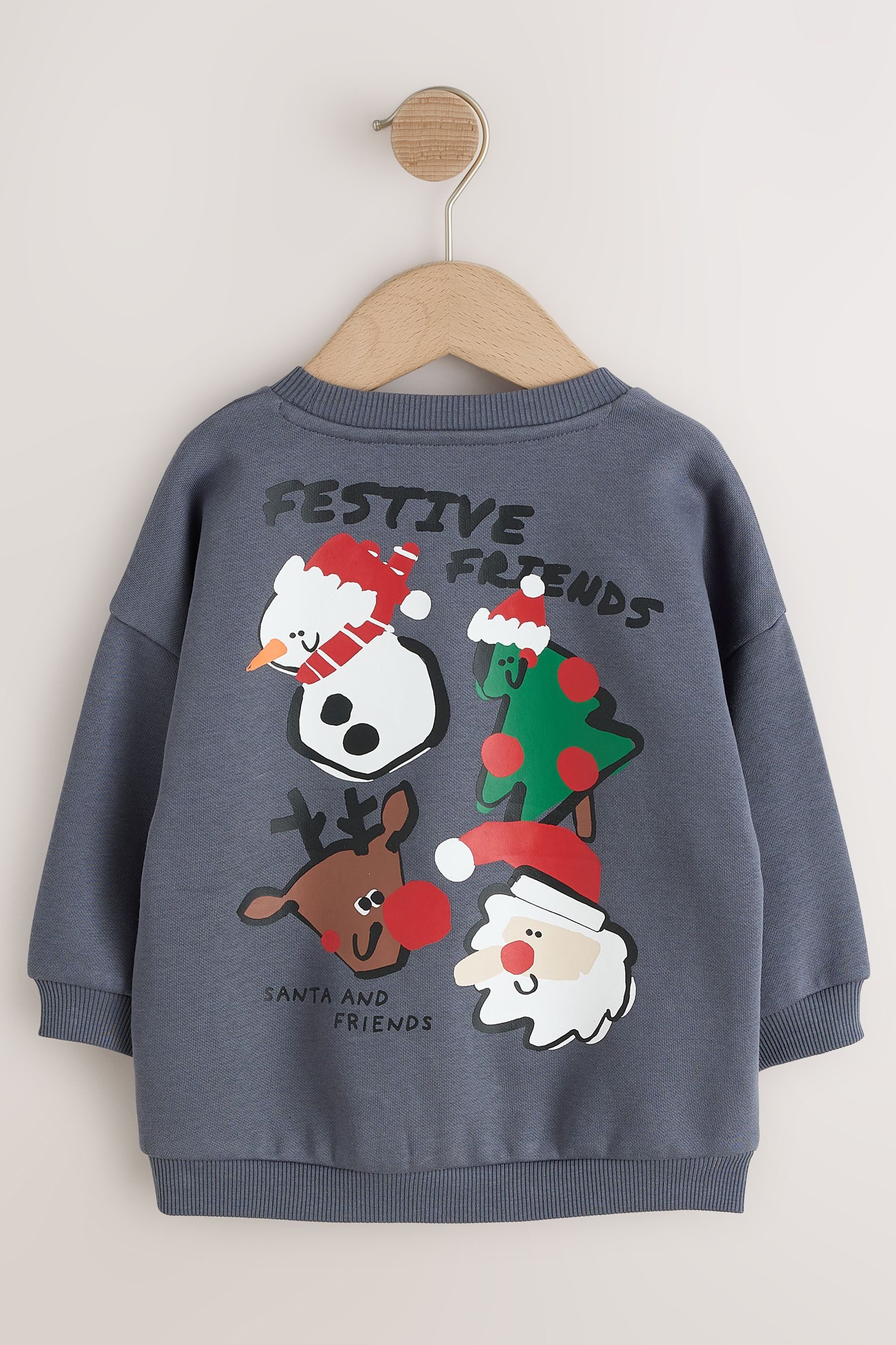 Next Sweater Rundhals-Sweatshirt mit Rücken-Print (1-tlg) – Bild 2 von 5