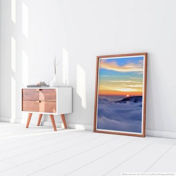 Sinus Art Poster Landschaftsfotografie 60x90cm Poster Traumhafte Winterlandschaft bei Sonnenaufgang