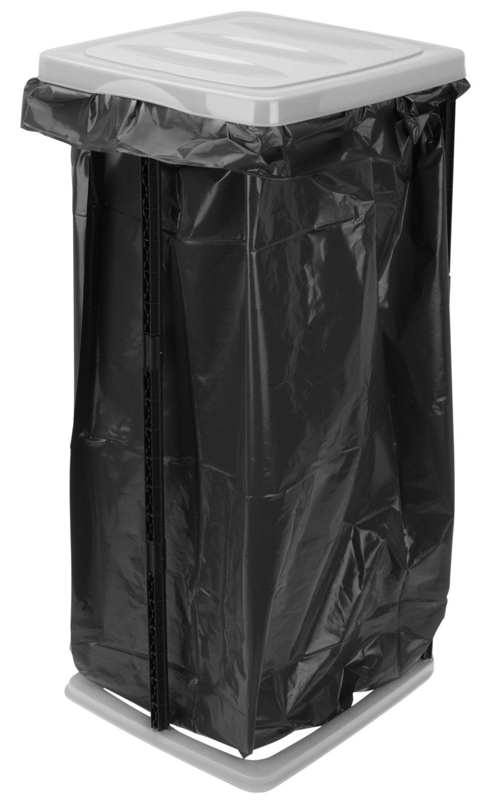 Koopman Сміттєві підставки Abfalleimer Gelber Sack 60 Liter Ständer Kunststoff Schwarz/weiß, Kunststoff, bis 60L, Müllbeutelständer, Gelber Sack, Ständer