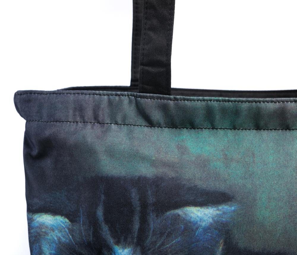 Luckyweather not just any other day Shopper Einkaufstasche / Shopping Bag Motiv FOUR KITTENS (1-tlg., 1 Stück Shopping Bag), Schultertasche beidseitig bedruckt mit Motiv bedruckt